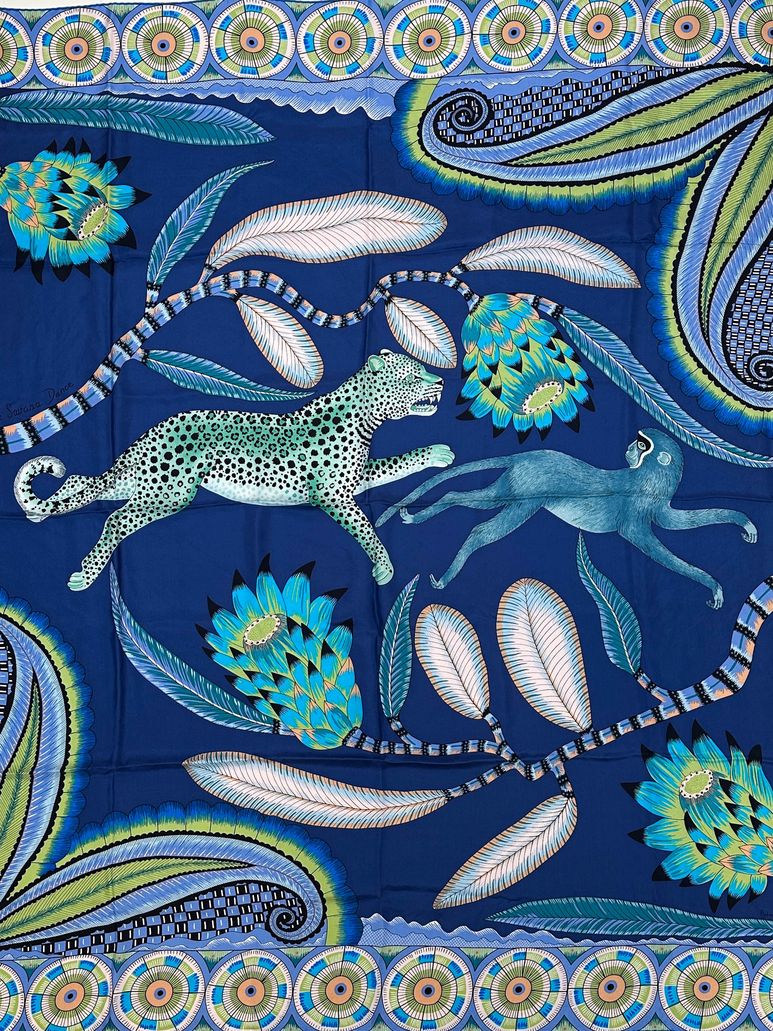 Hermès The Savana Dance Wash Silk 140