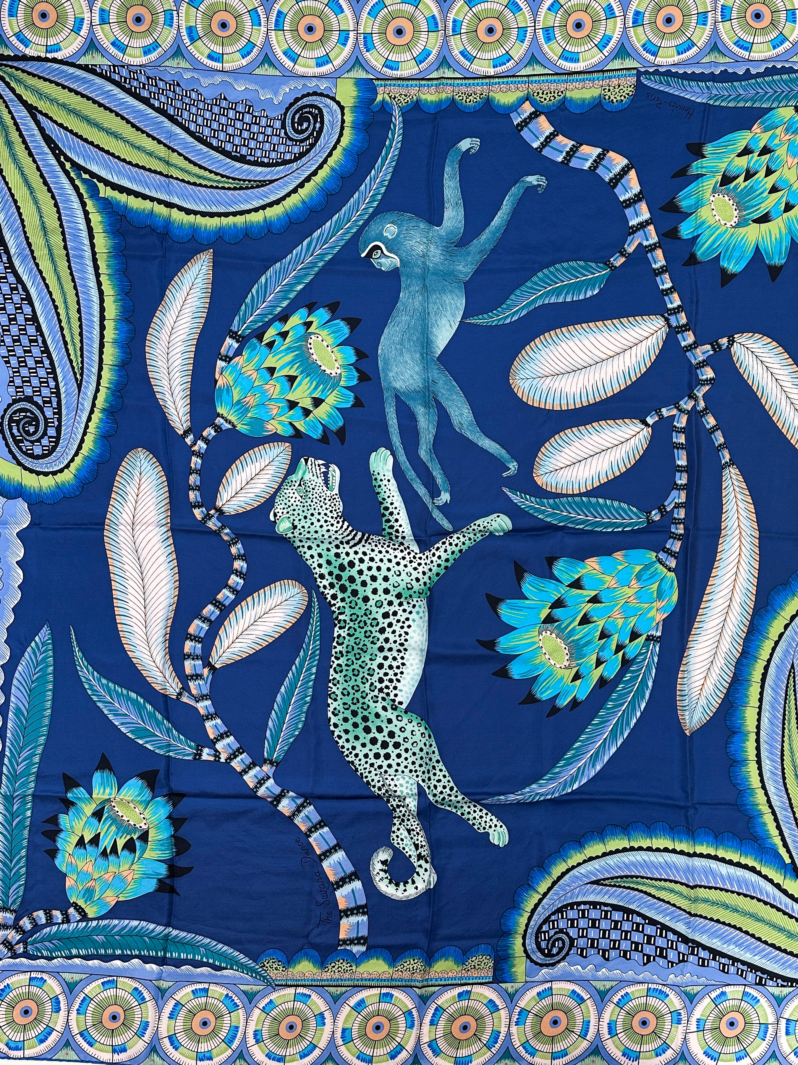 Hermès The Savana Dance Wash Silk 140