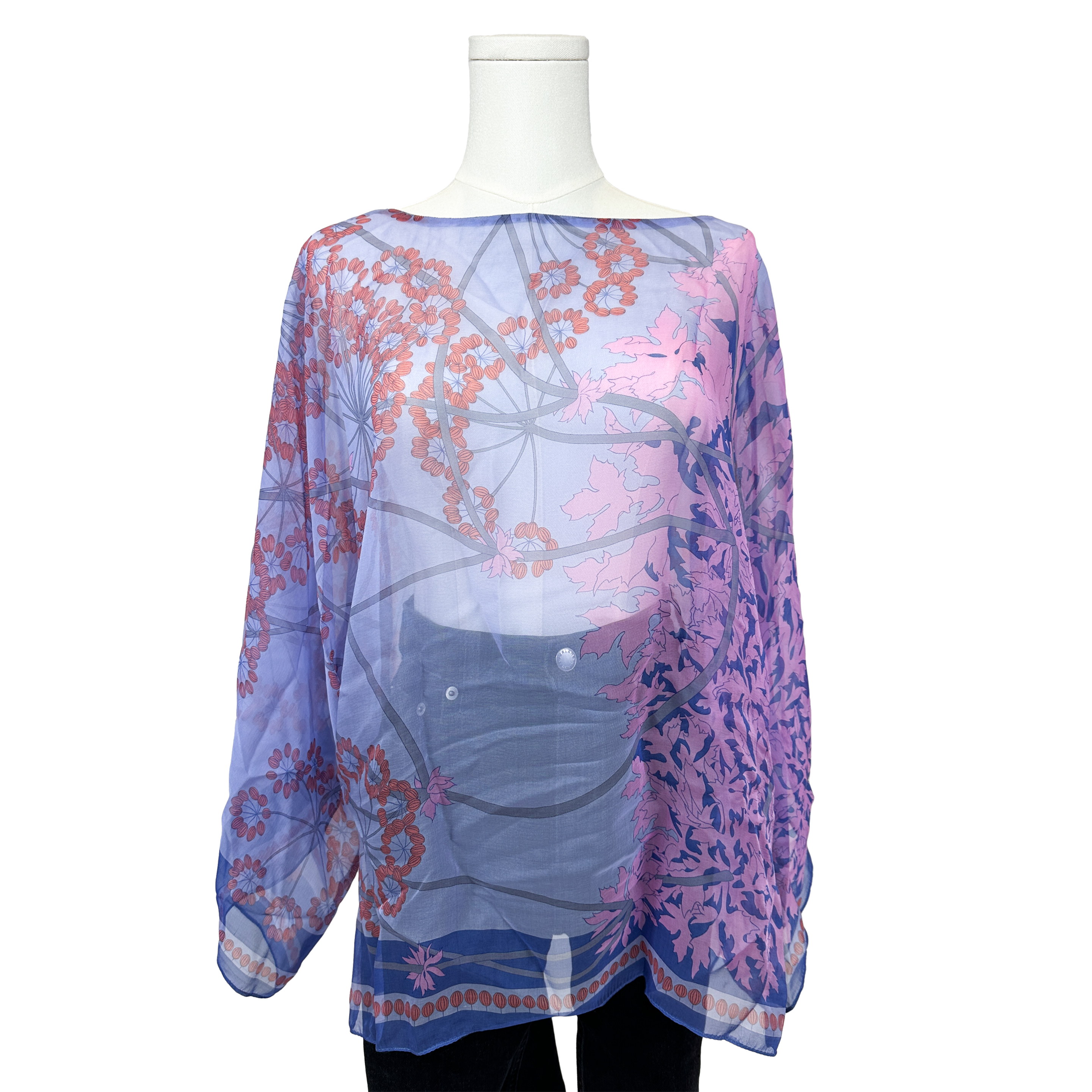 Hermès Ombelles Mousseline Top