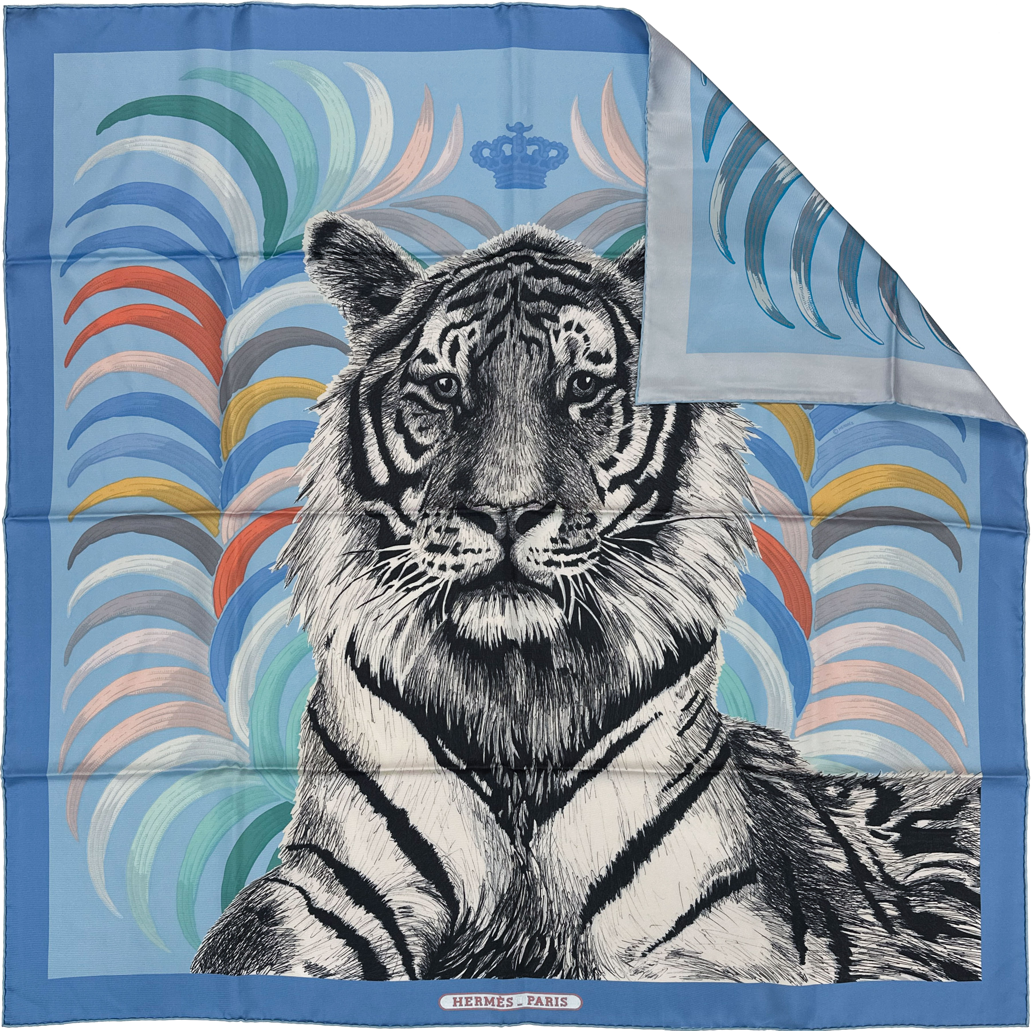 Hermès Tigre Royal Double Face 90