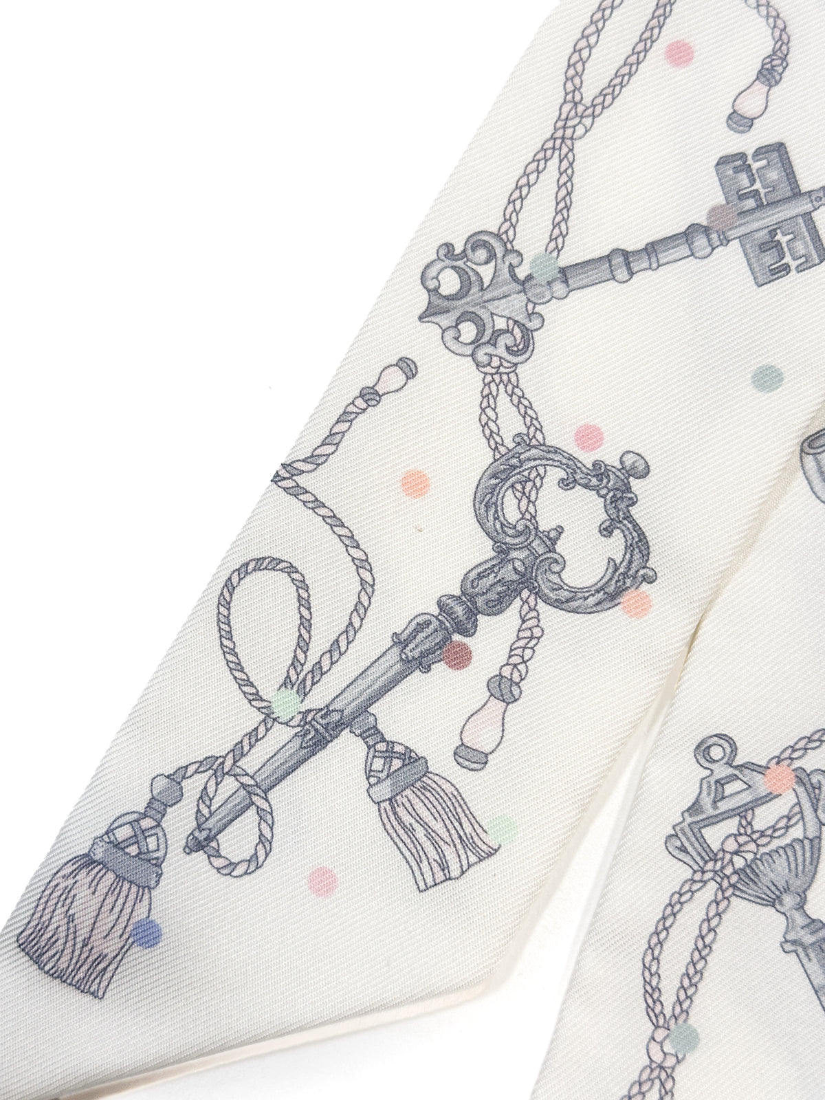 Hermès Les Cles au Pois Twilly