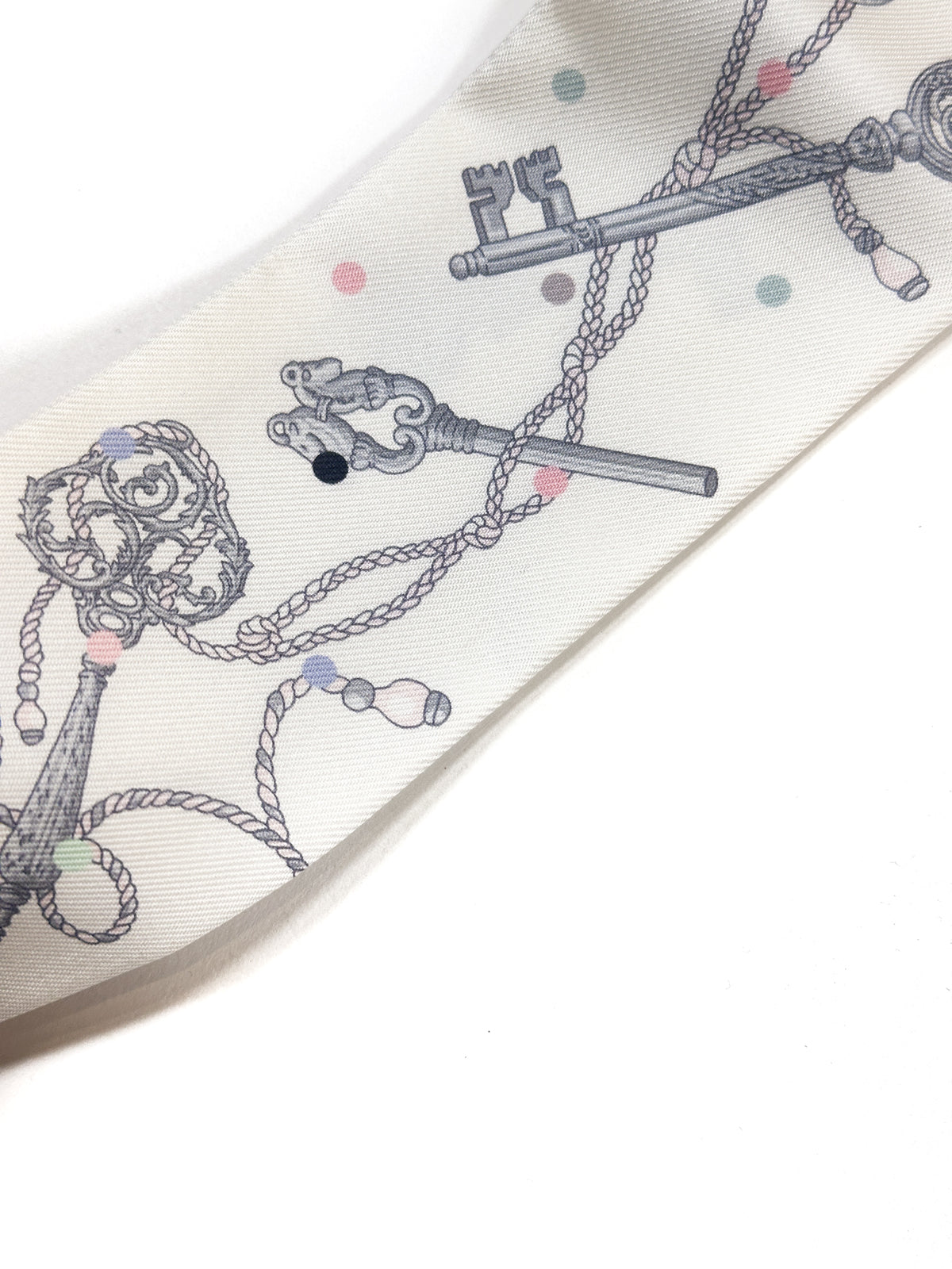 Hermès Les Cles au Pois Twilly
