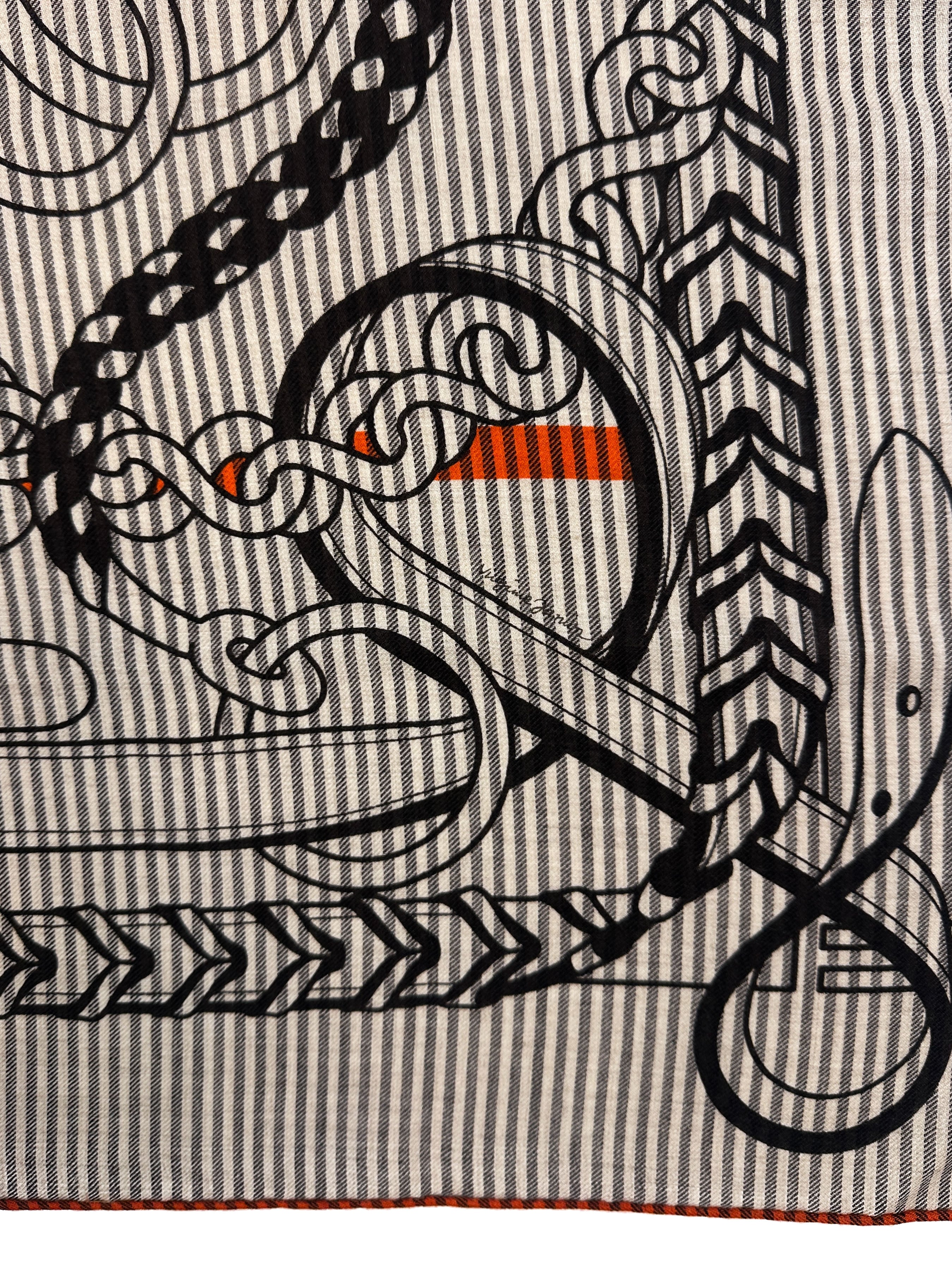 Hermès Panoplie Equestre Eyeliner Cashmere Silk 140