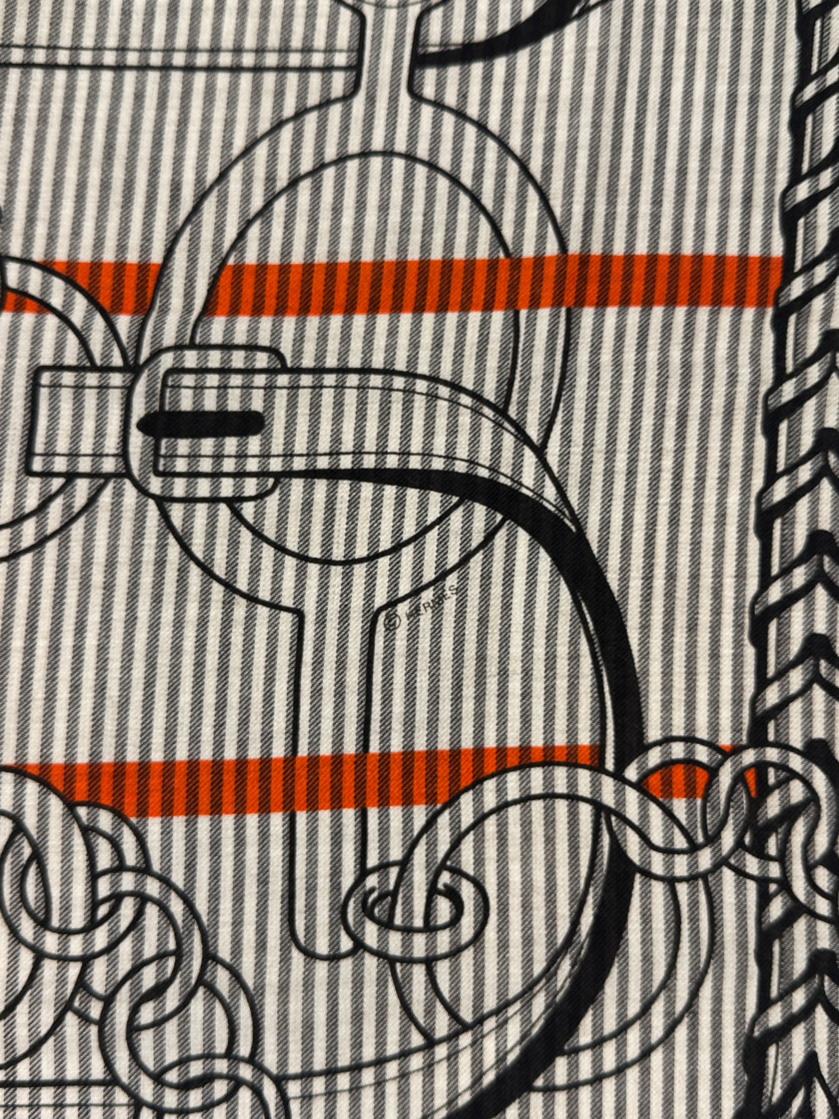 Hermès Panoplie Equestre Eyeliner Cashmere Silk 140