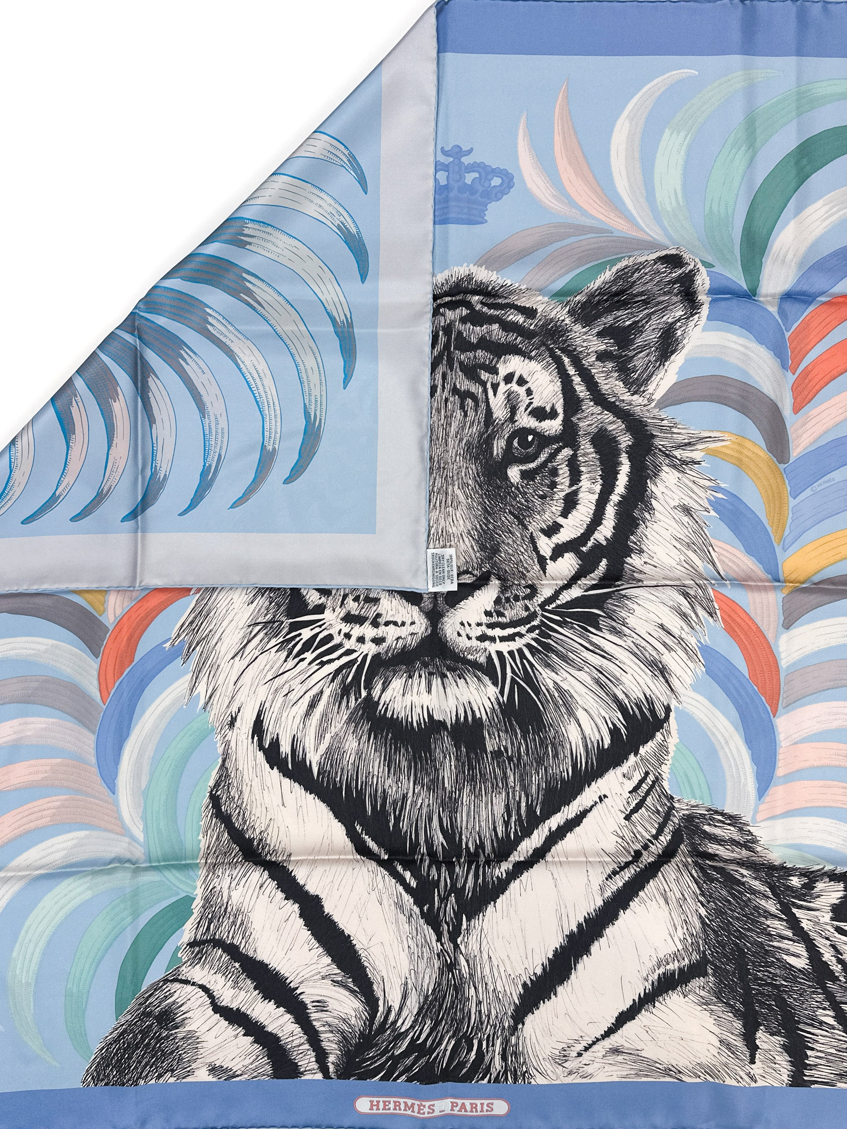Hermès Tigre Royal Double Face 90
