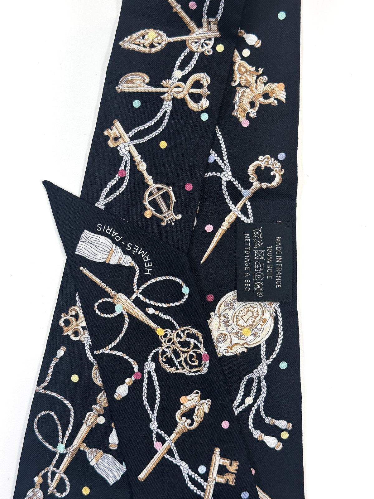 Hermès Les Cles au Pois Twilly