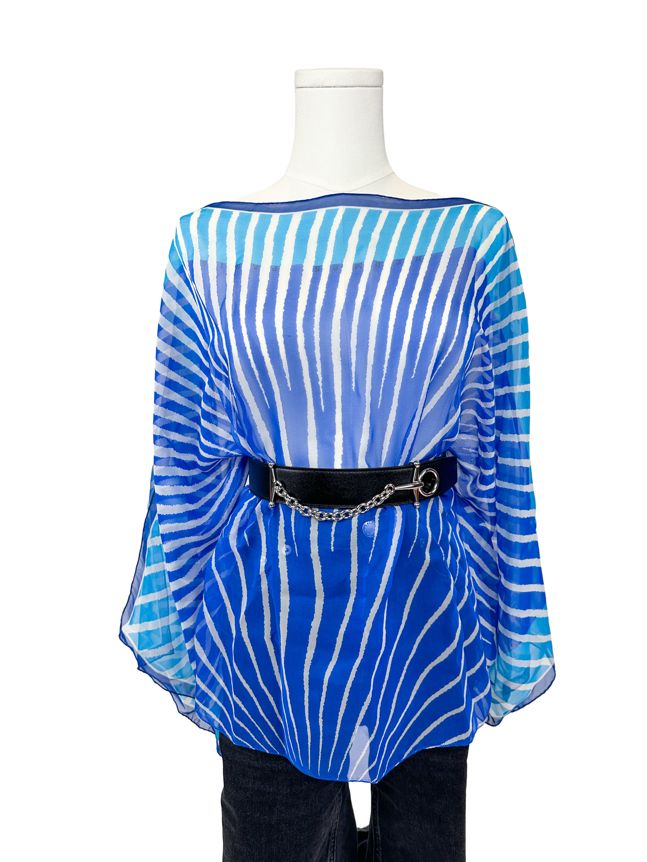 Hermès Soleil Mousseline Top