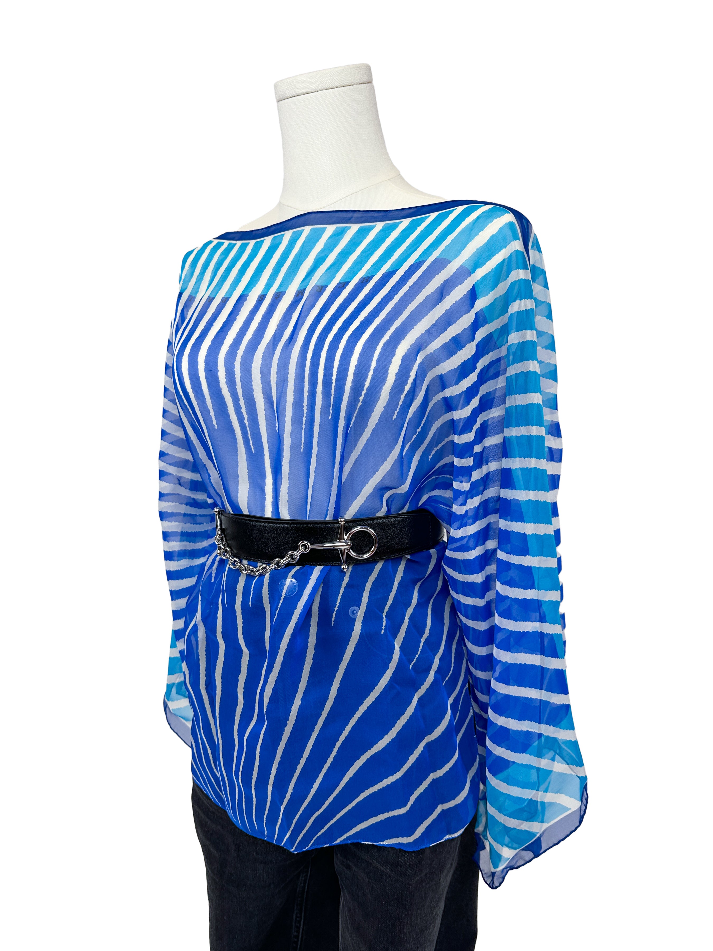 Hermès Soleil Mousseline Top