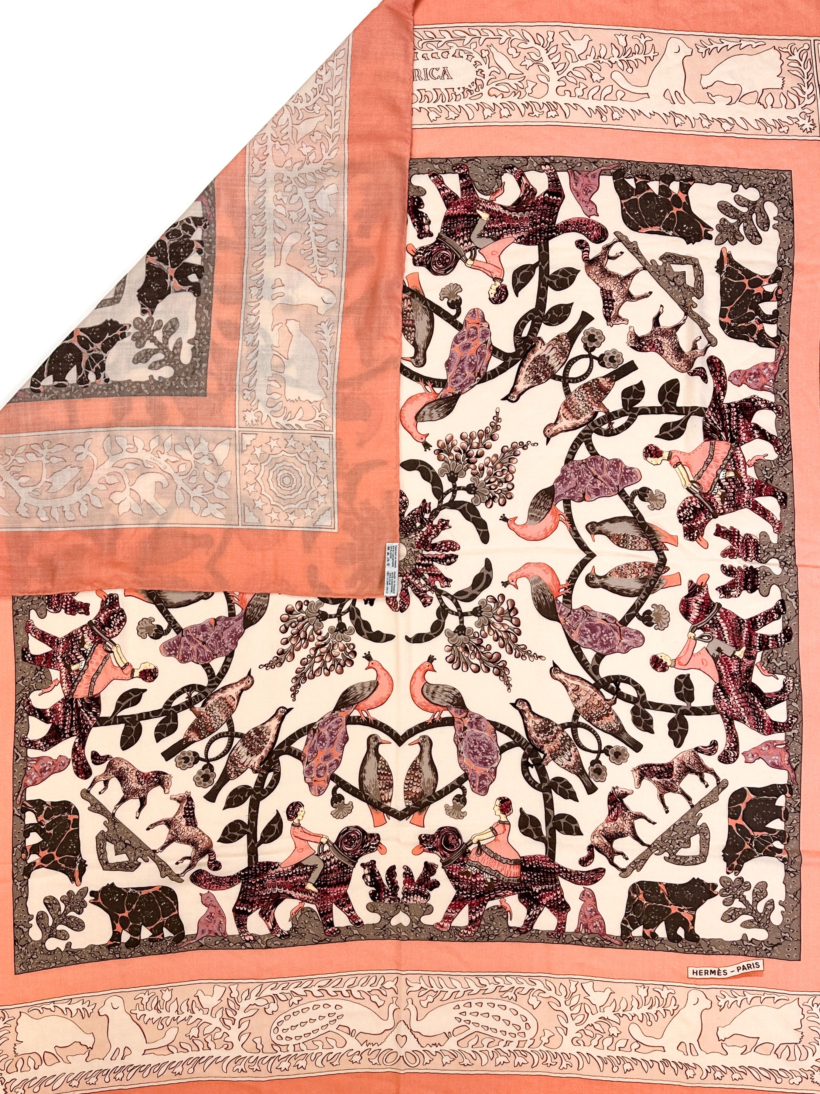 Hermès Early America Cashmere Silk 140