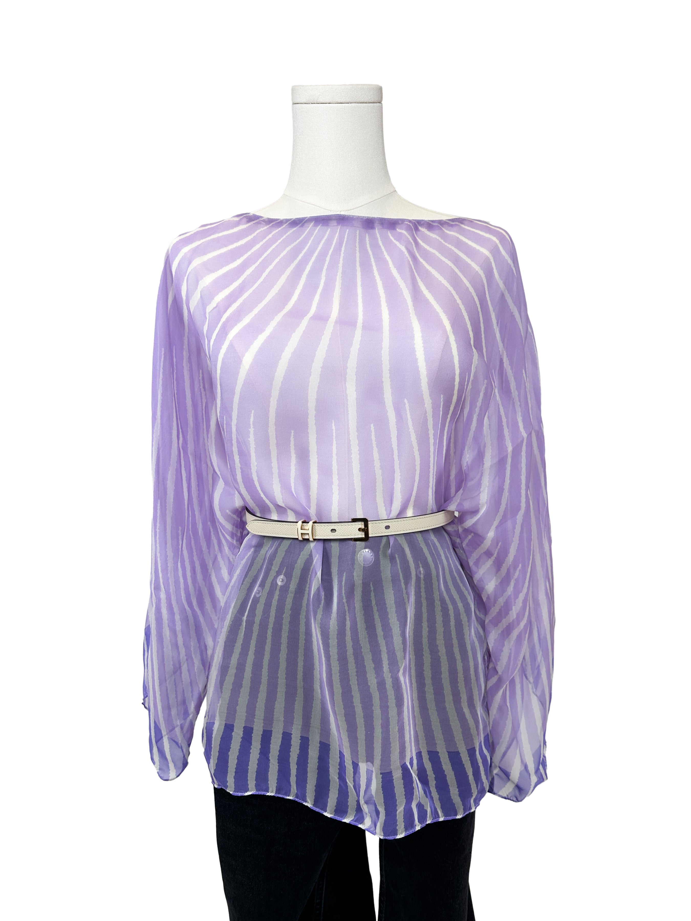 Hermès Soleil Mousseline Top