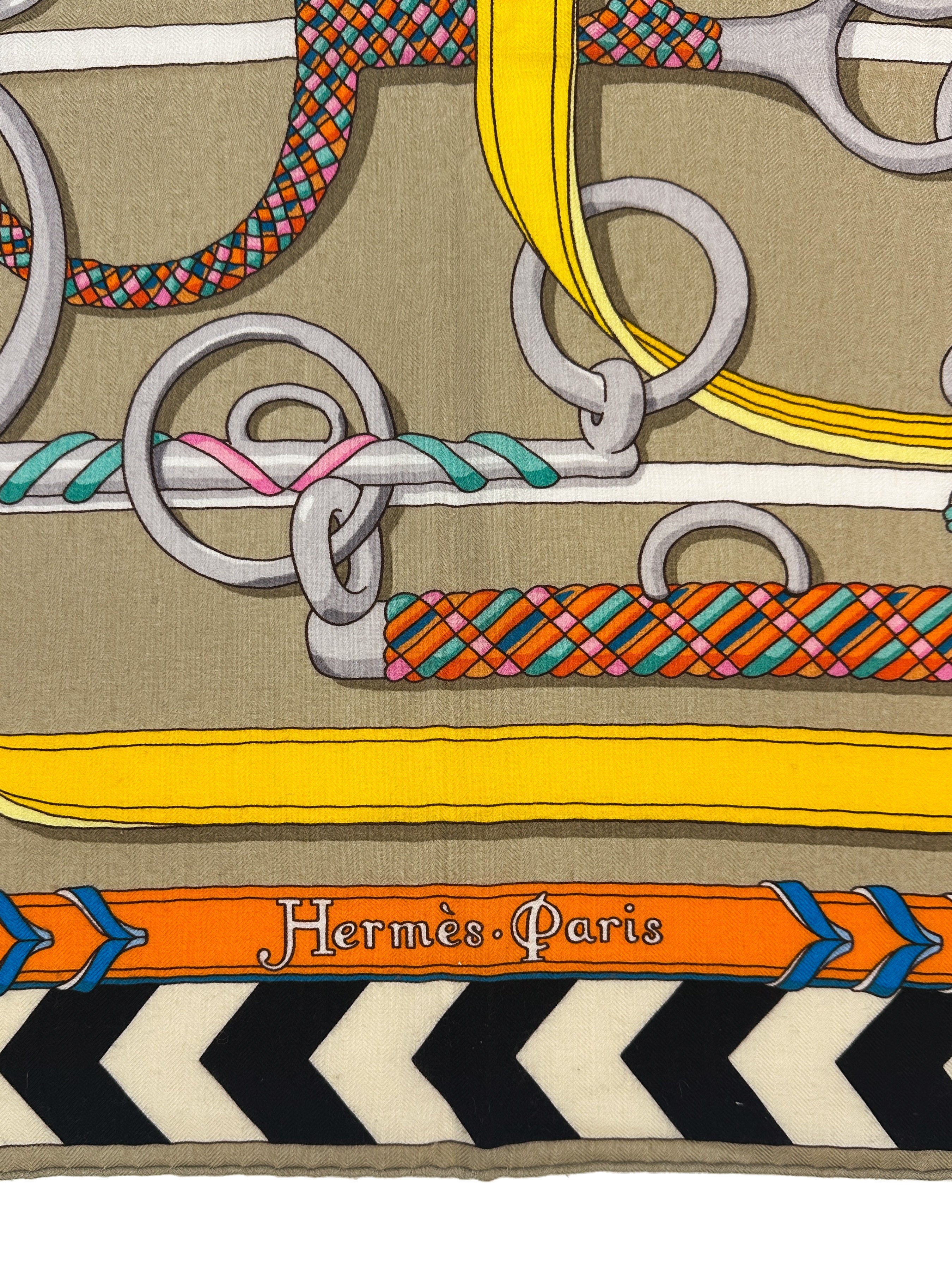 Hermès Panoplie Equestre Cashmere Silk 140