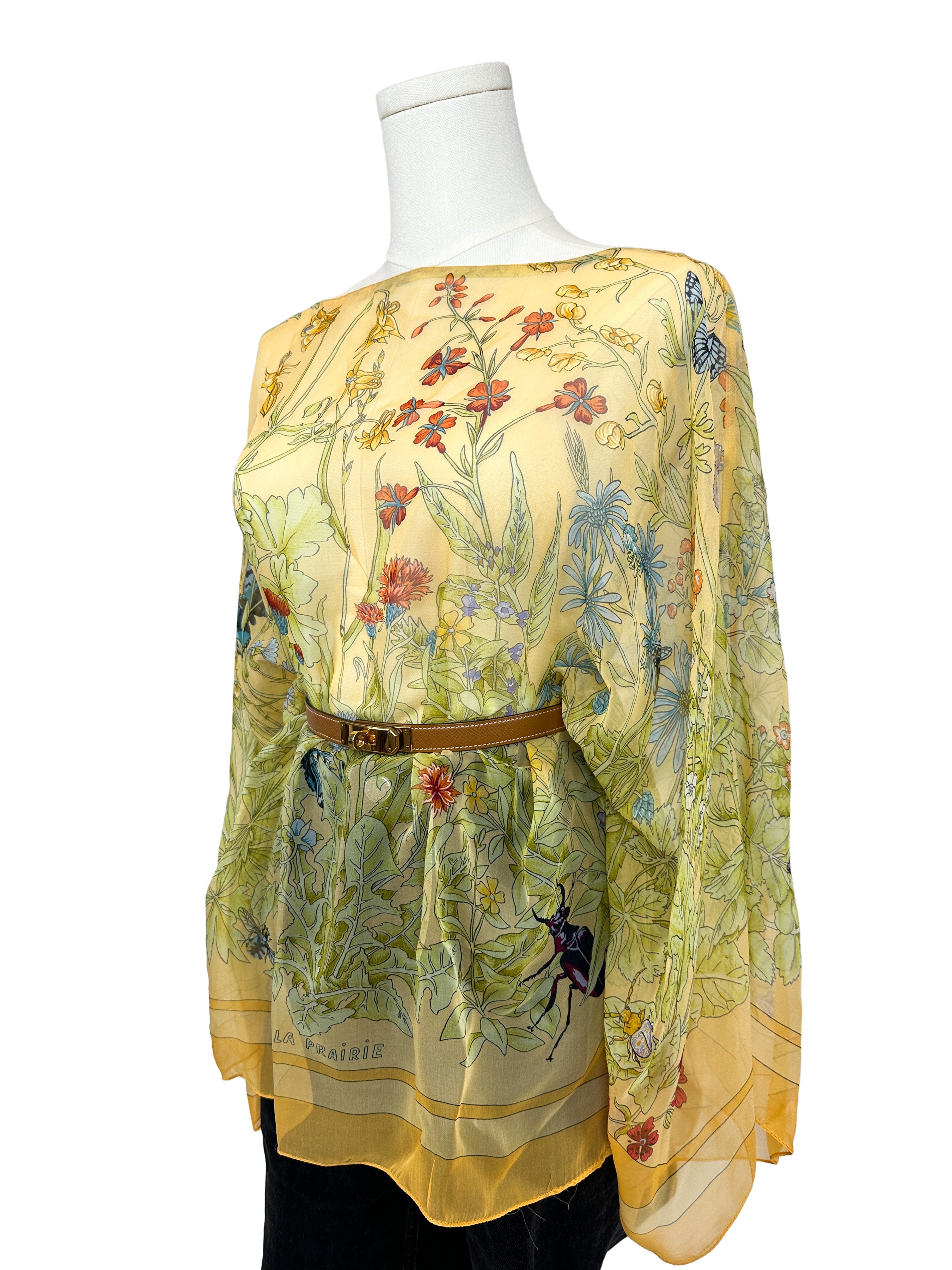 Hermès La Prairie Mousseline Top