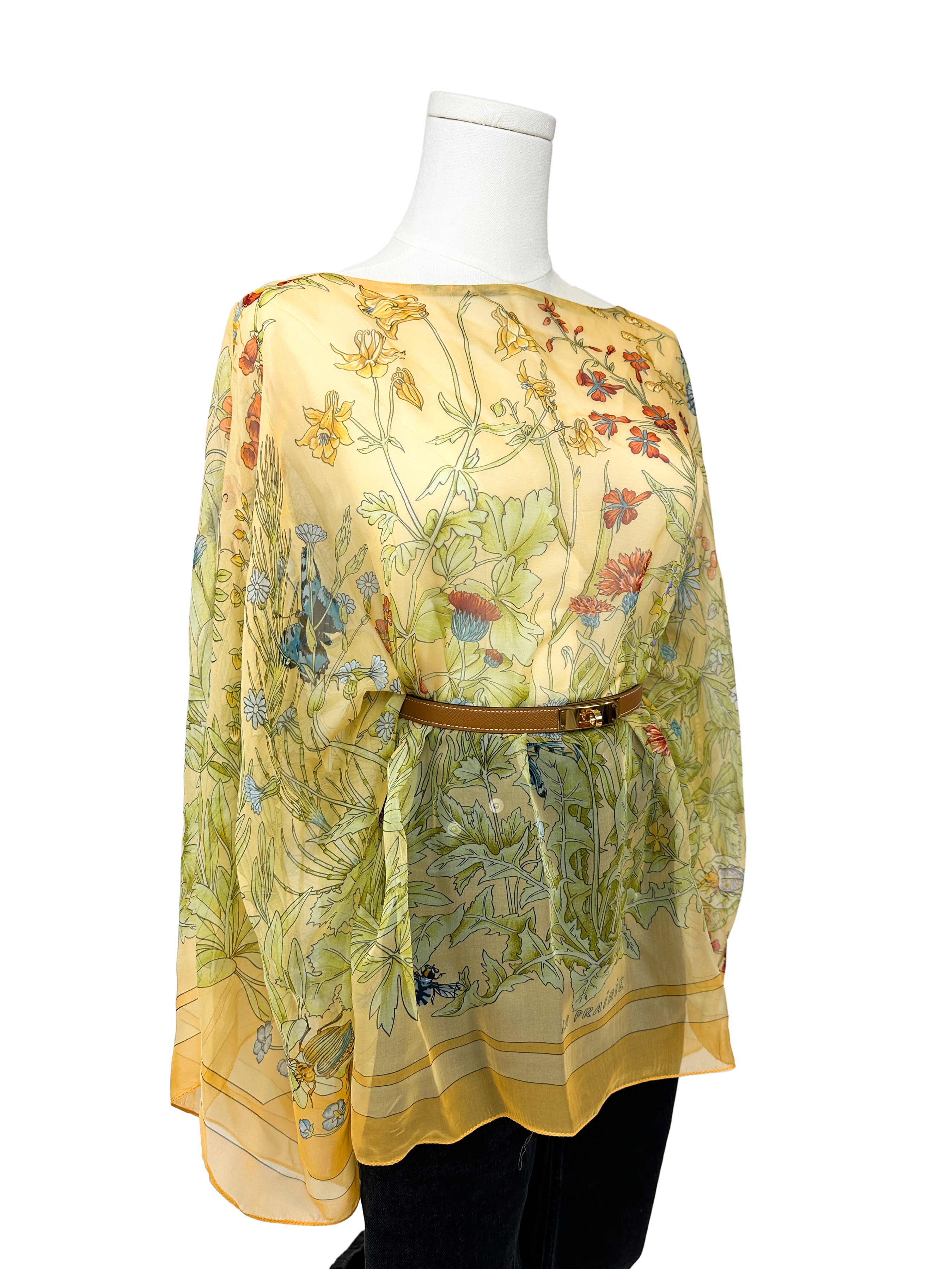 Hermès La Prairie Mousseline Top