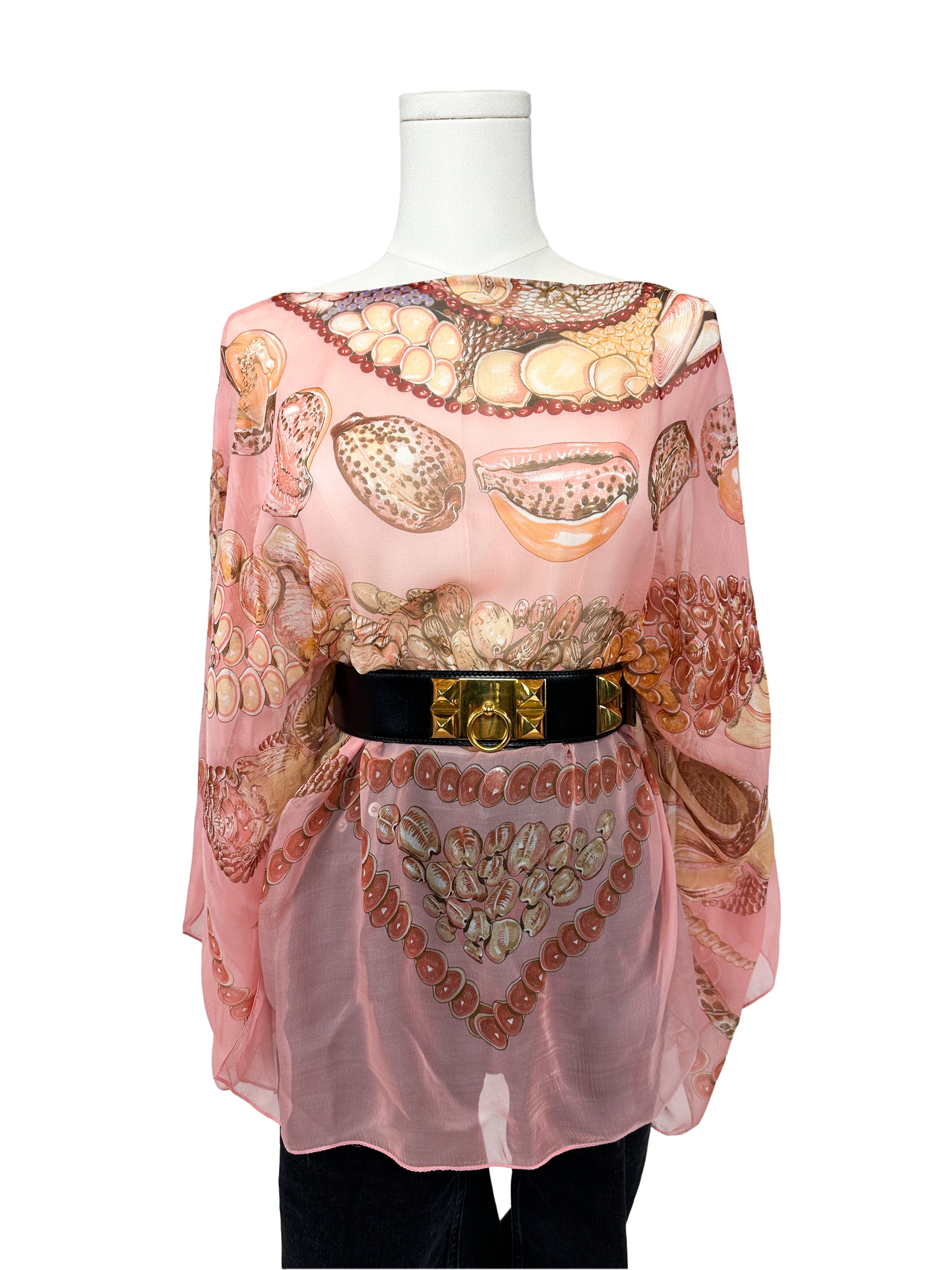 Hermès Rocaille Mousseline Top