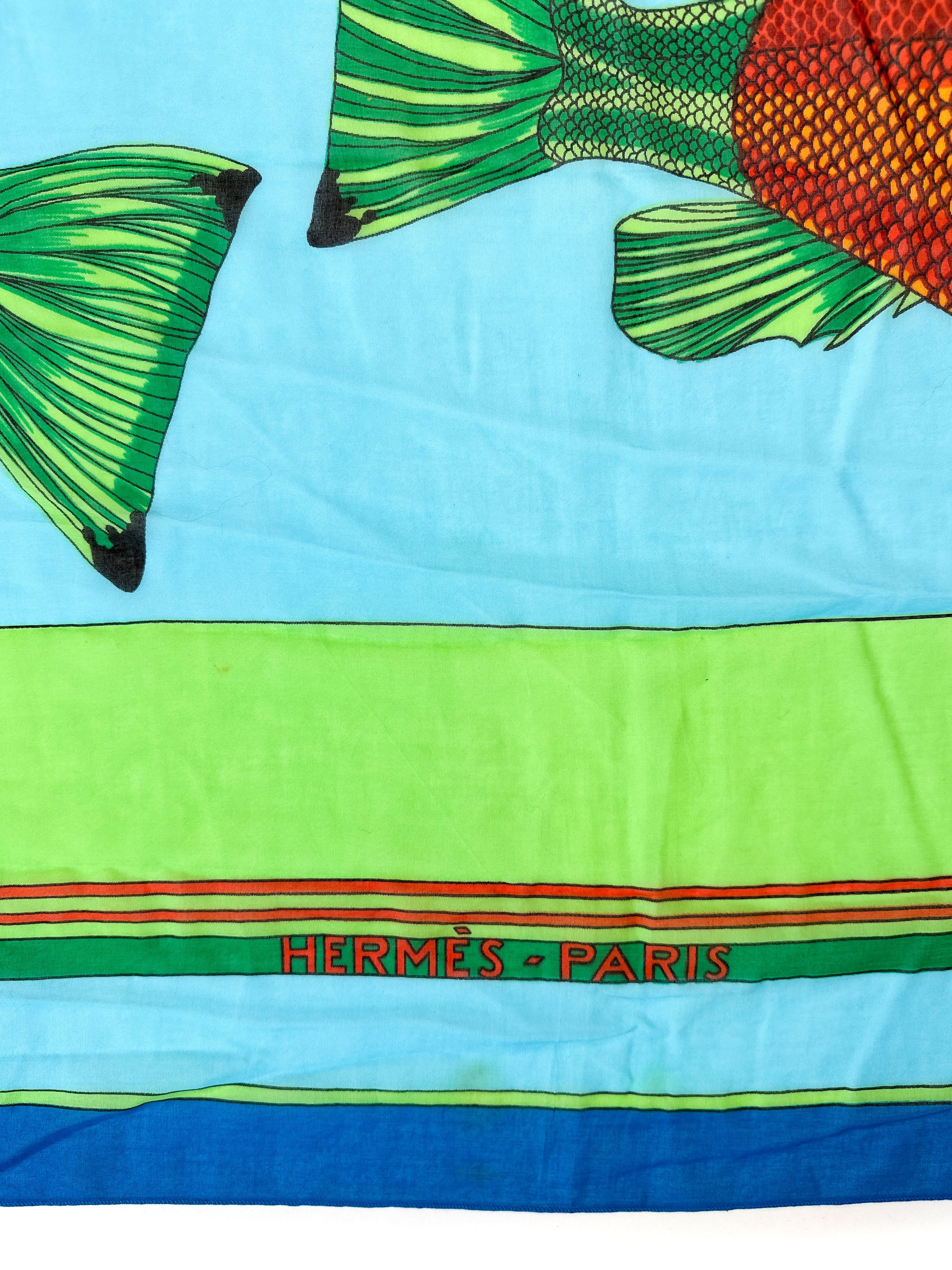 Hermès Fish Cotton Pareo