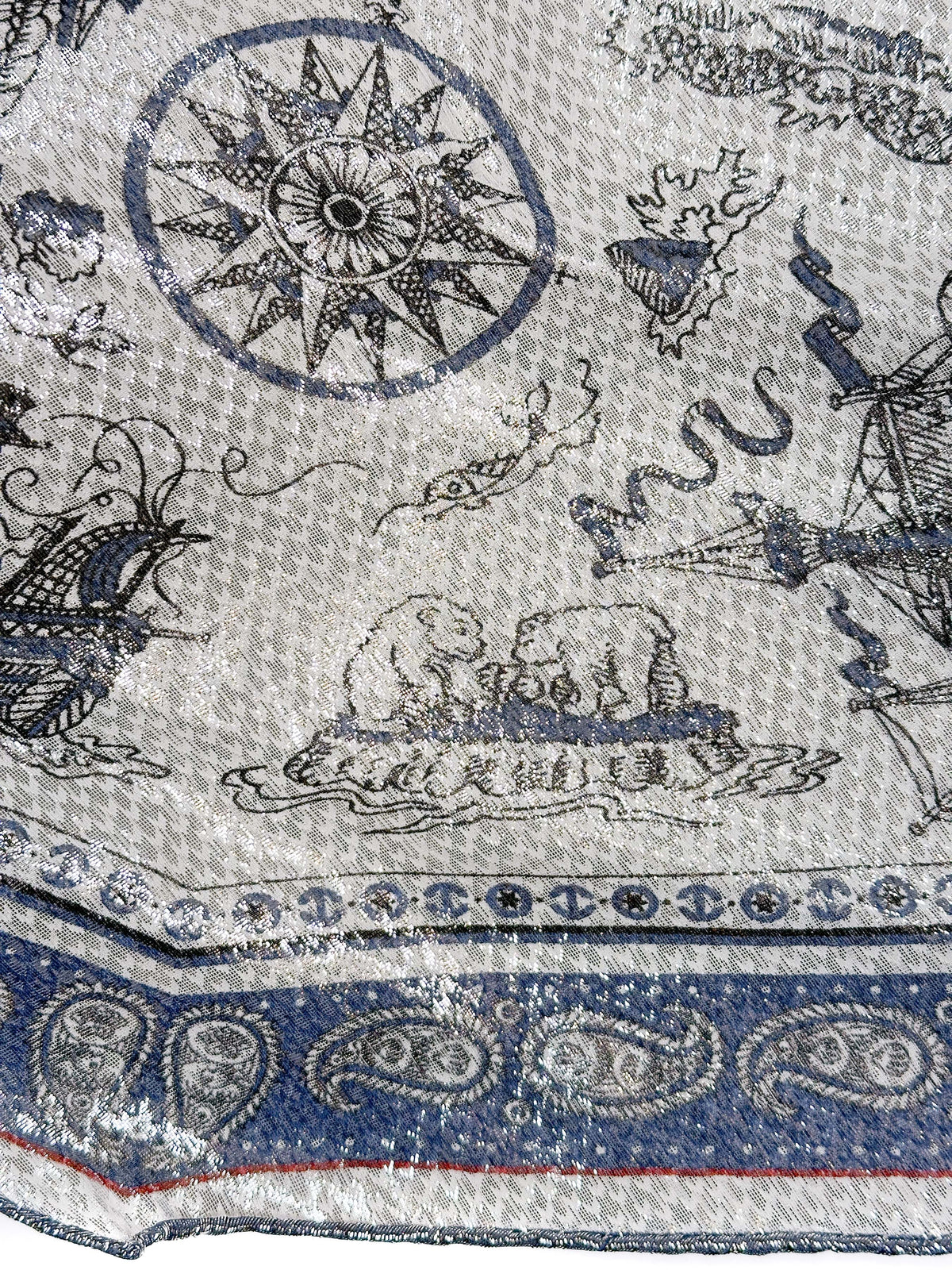 Hermès Tatouages Marins Bandana Glitter Losange