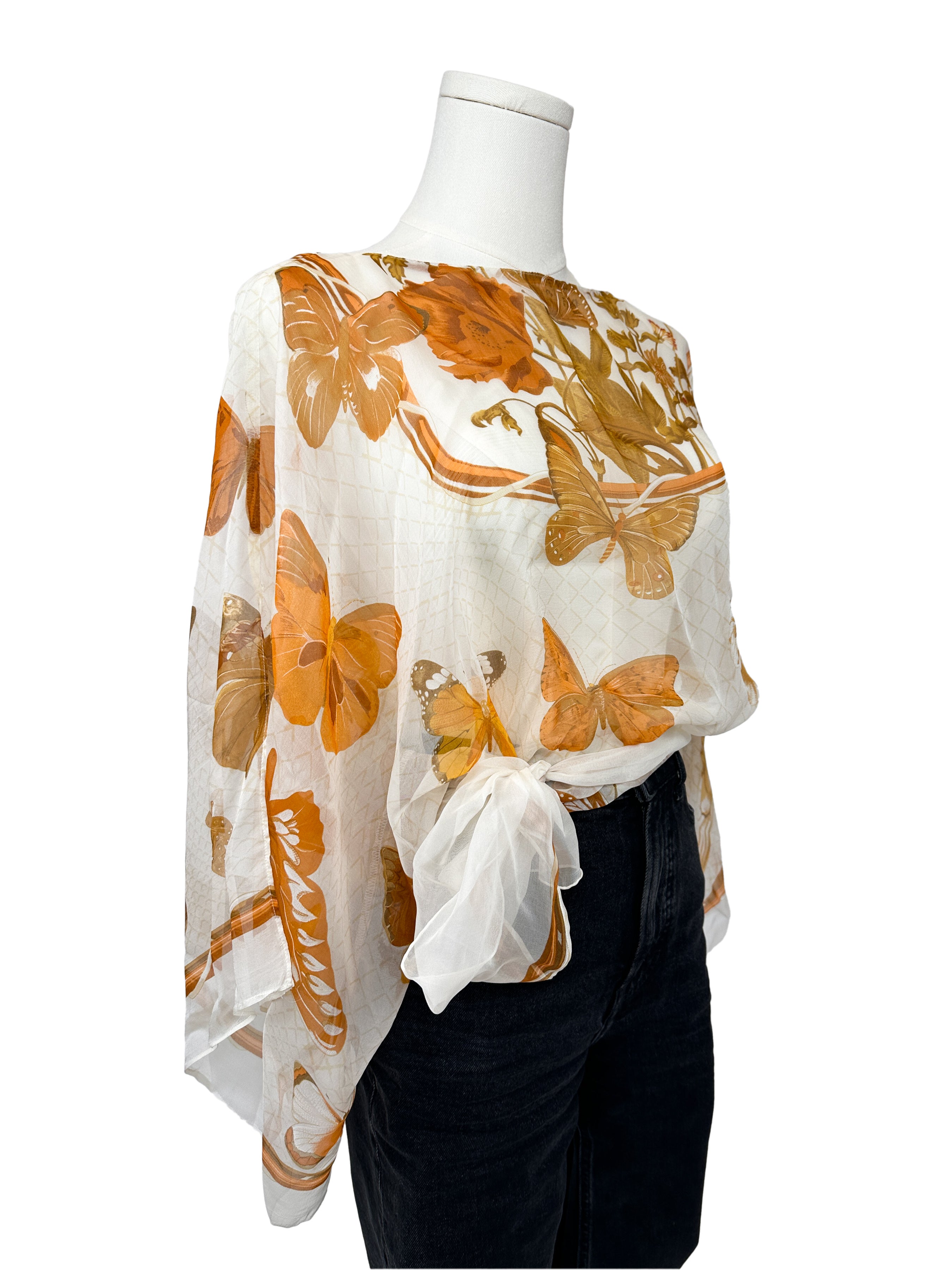 Hermès Farandole Mousseline Top