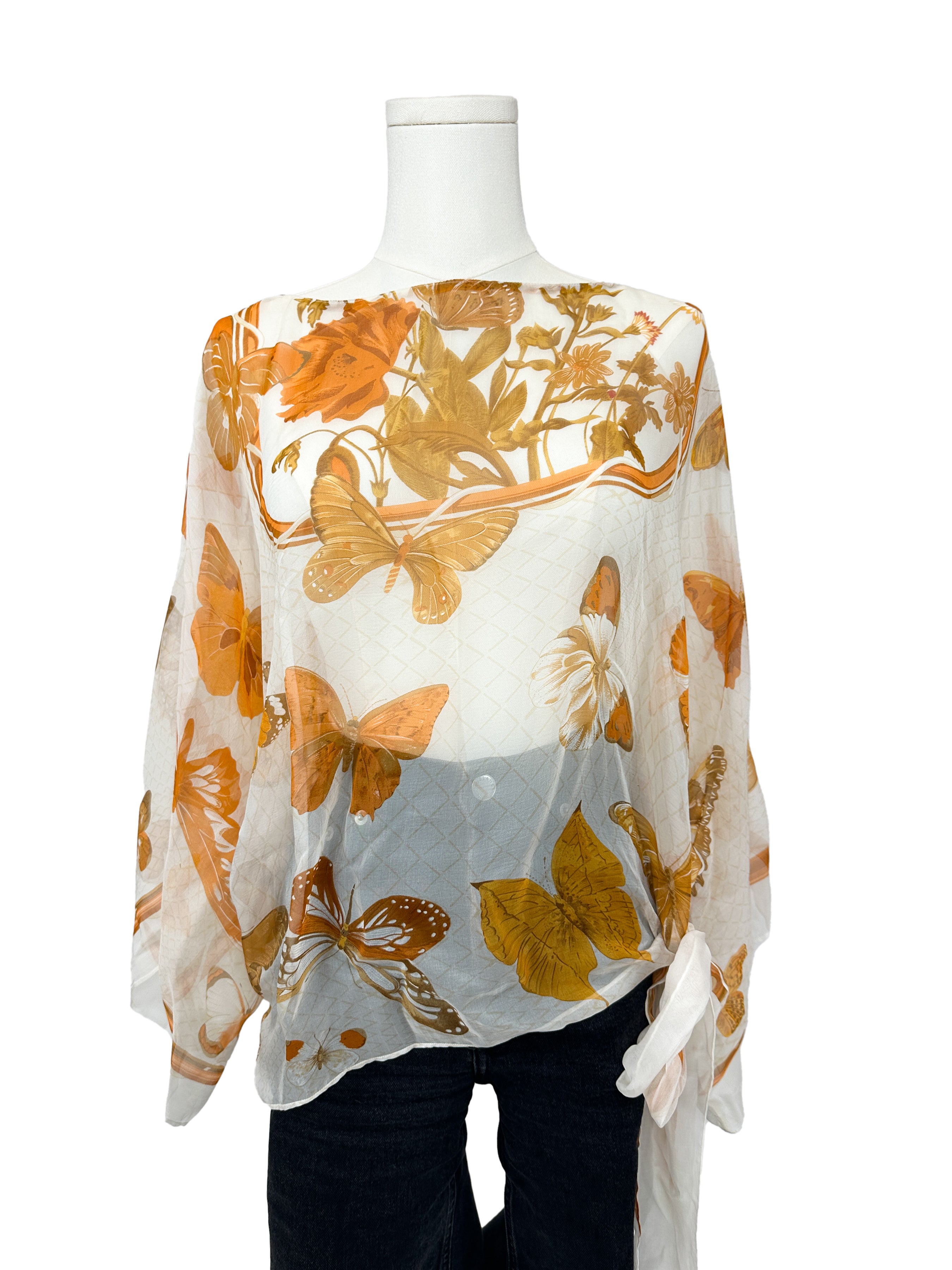 Hermès Farandole Mousseline Top