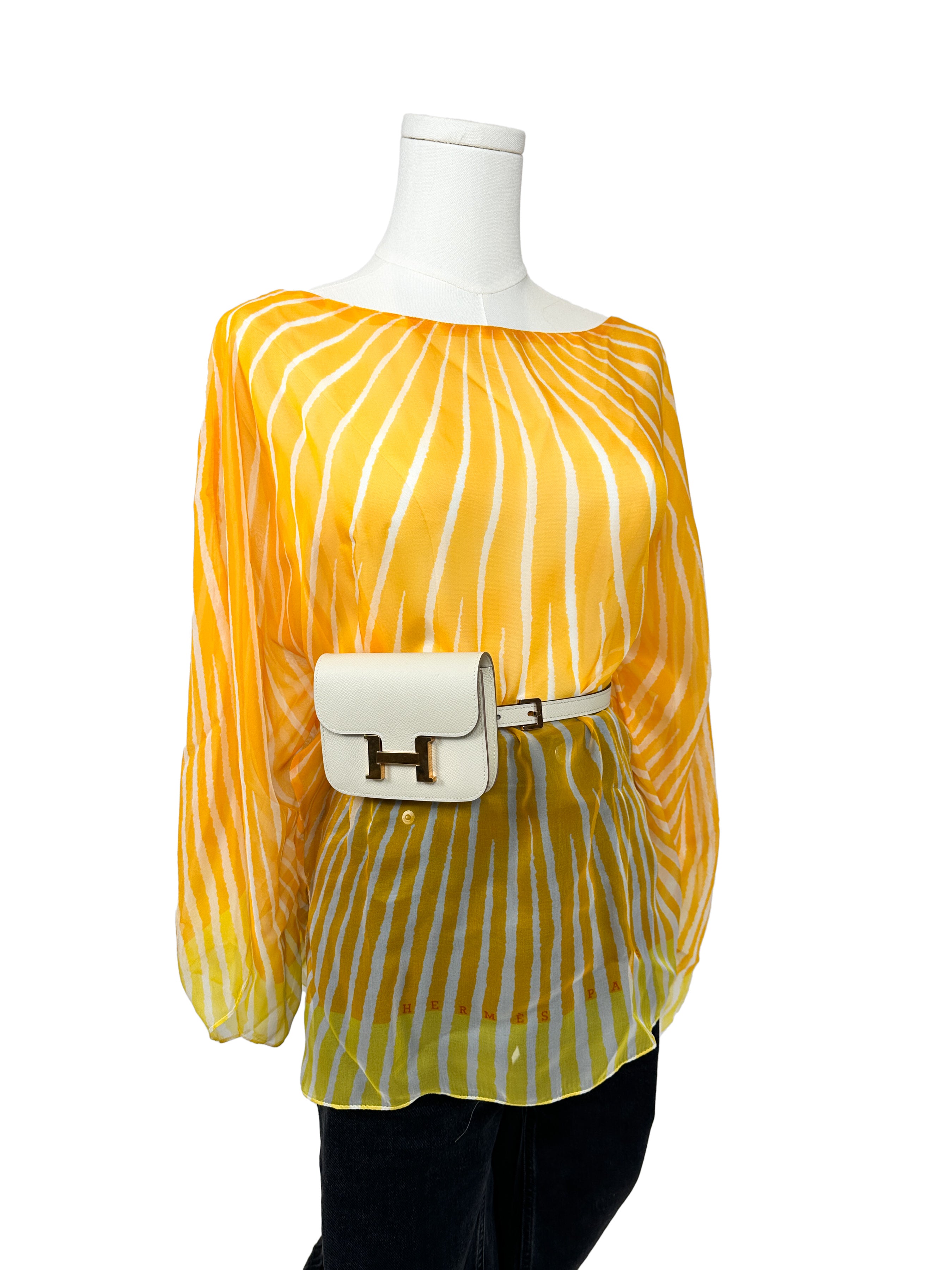 Hermès Soleil Mousseline Top