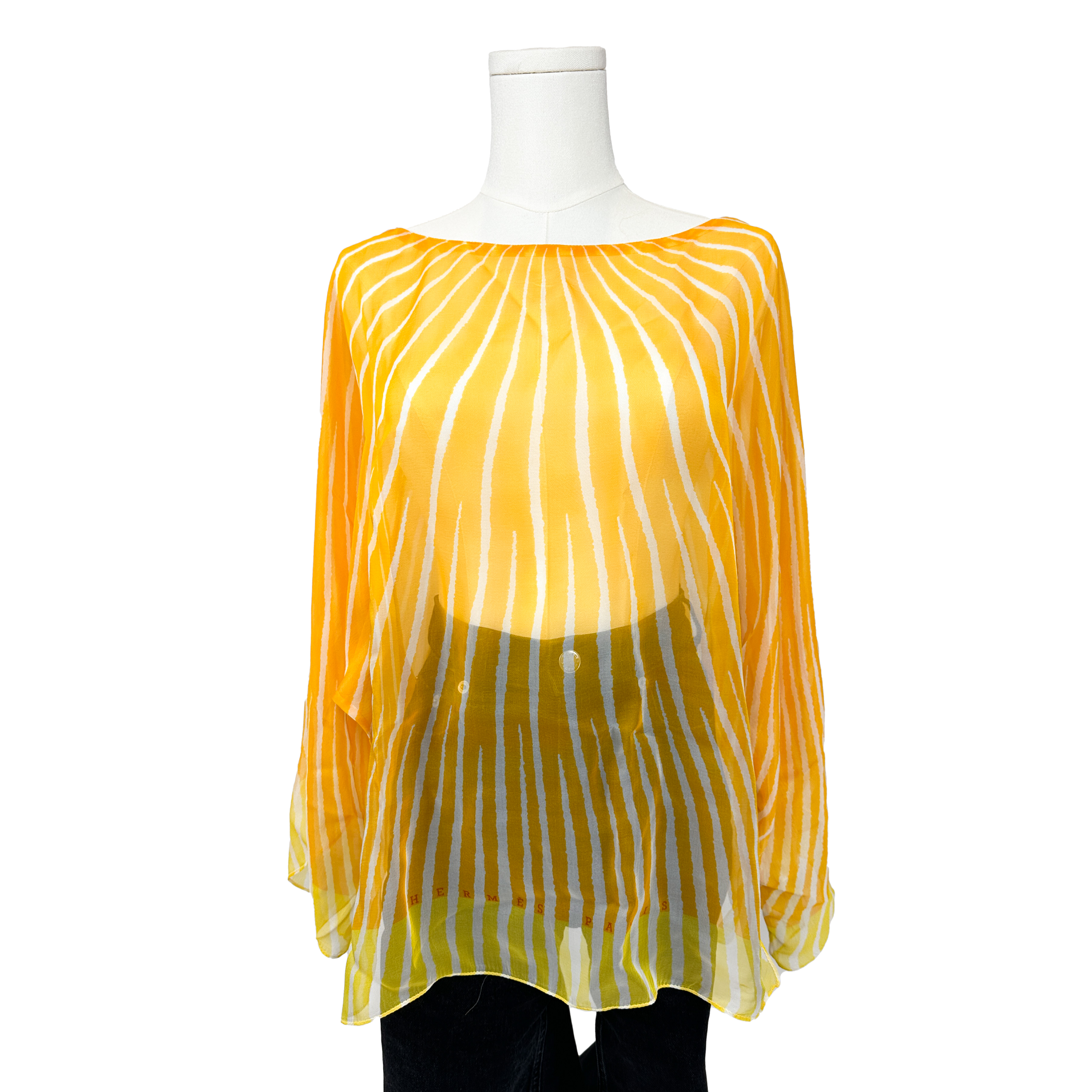 Hermès Soleil Mousseline Top