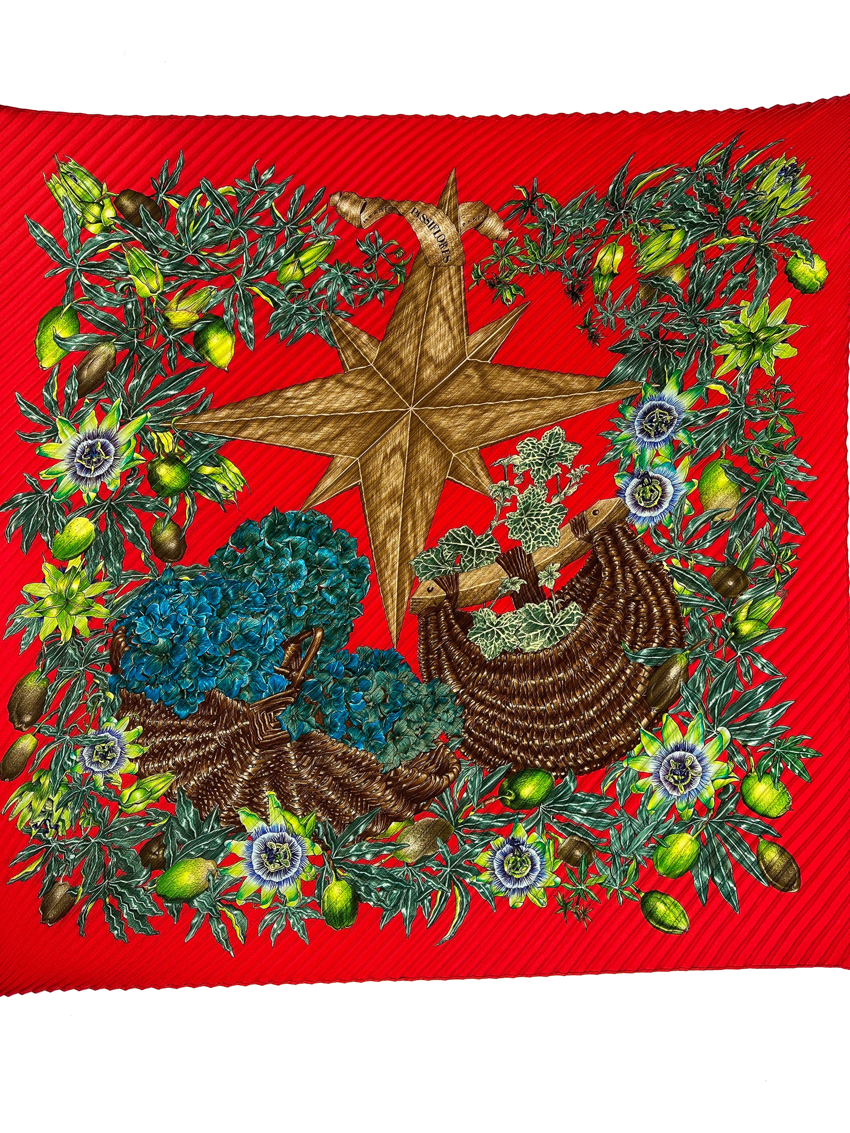 Hermès Passiflores Plissé 90