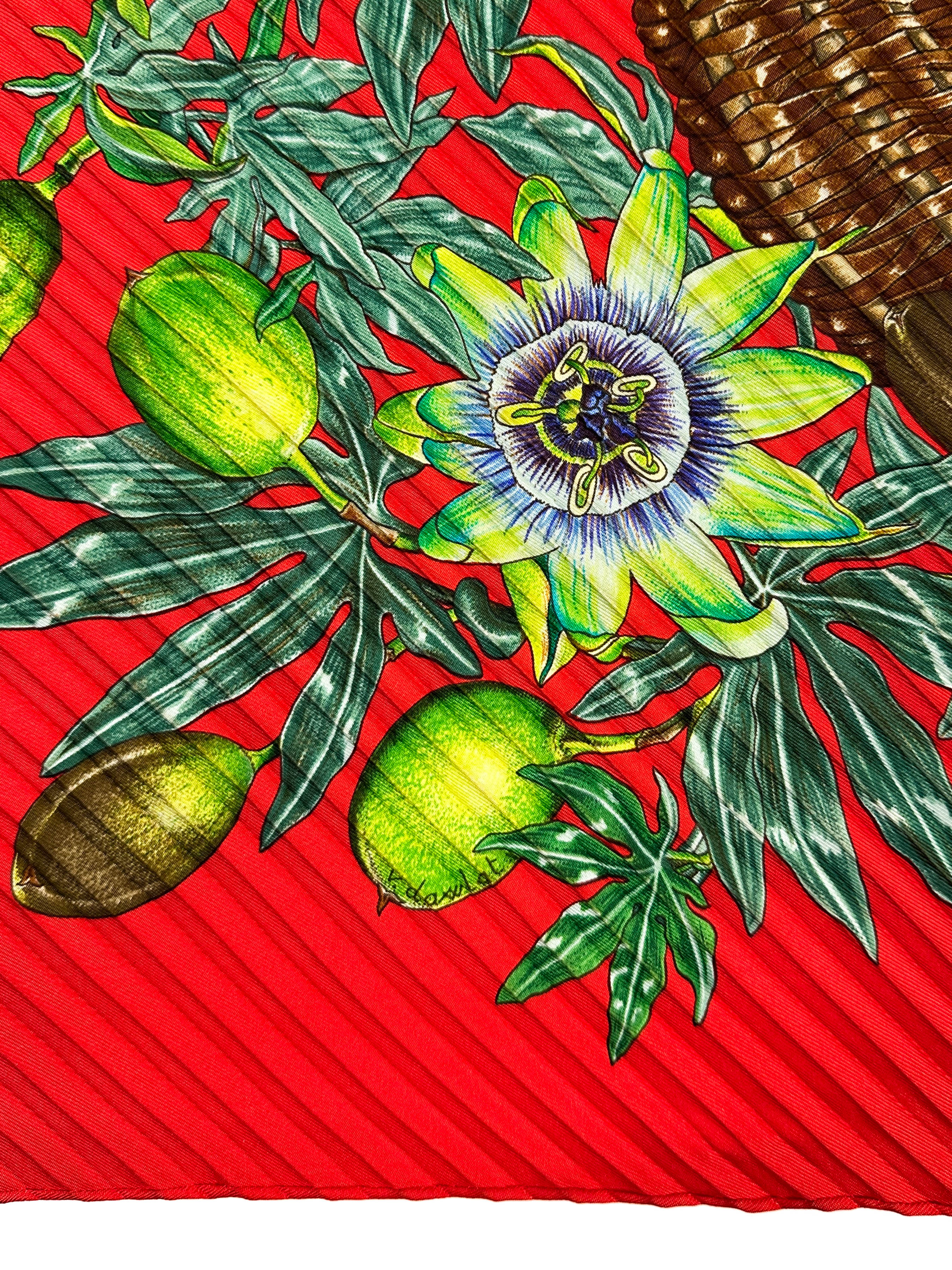 Hermès Passiflores Plissé 90