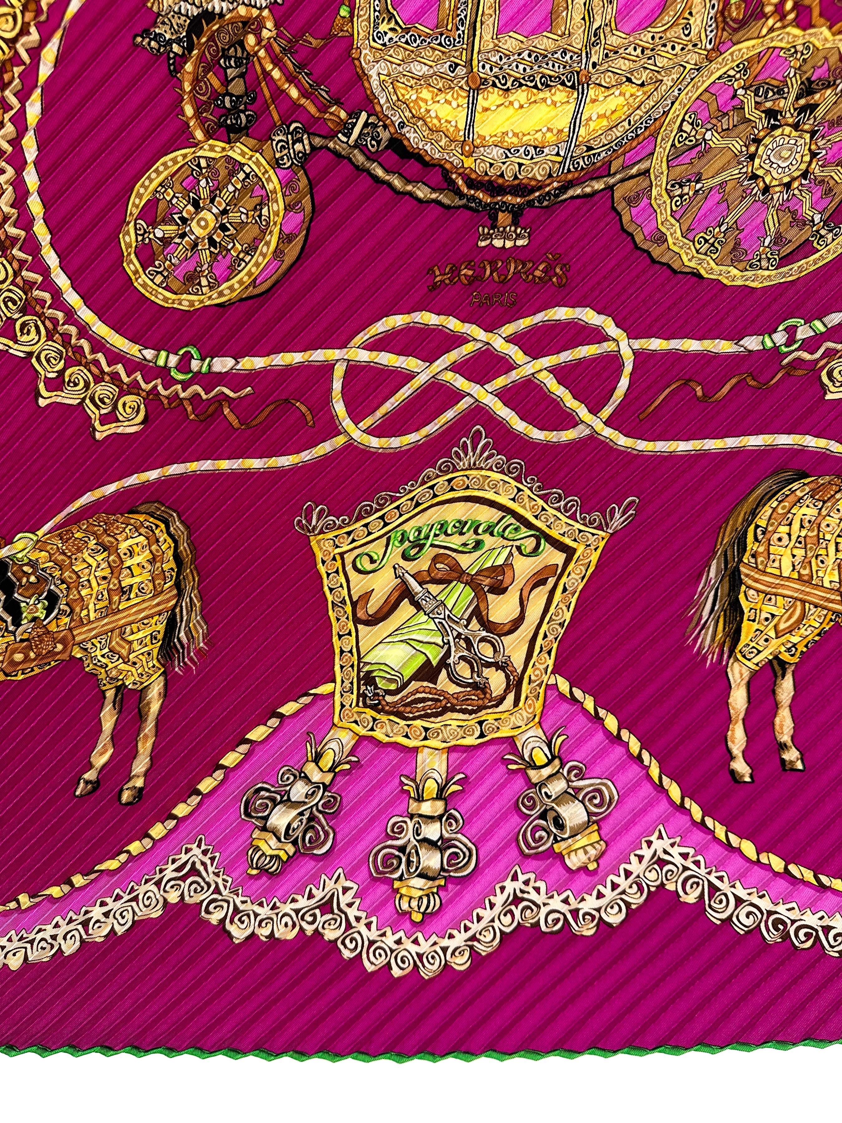 Hermès Paperoles Plissé 90