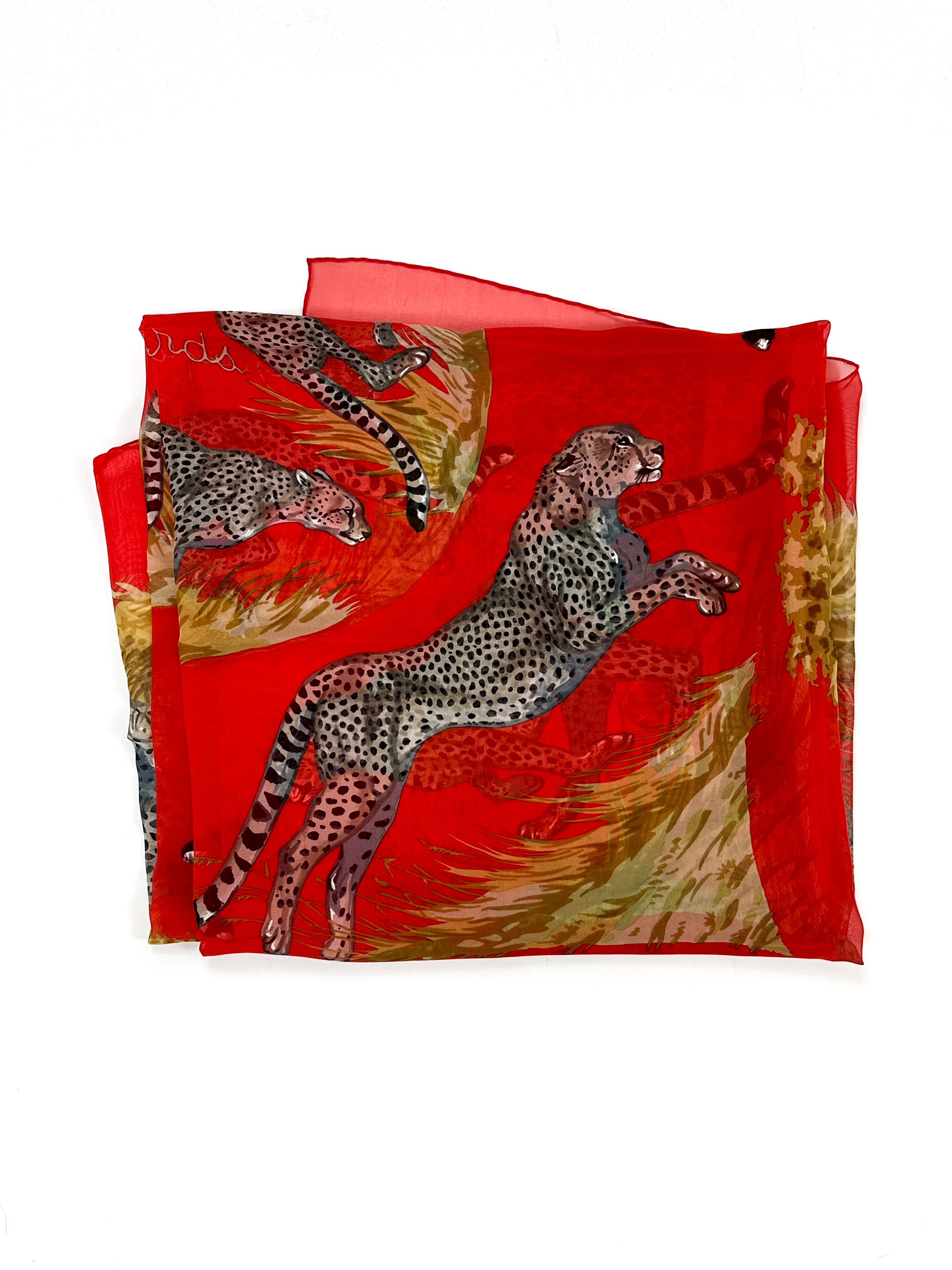 Hermès Guepards Mousseline 140