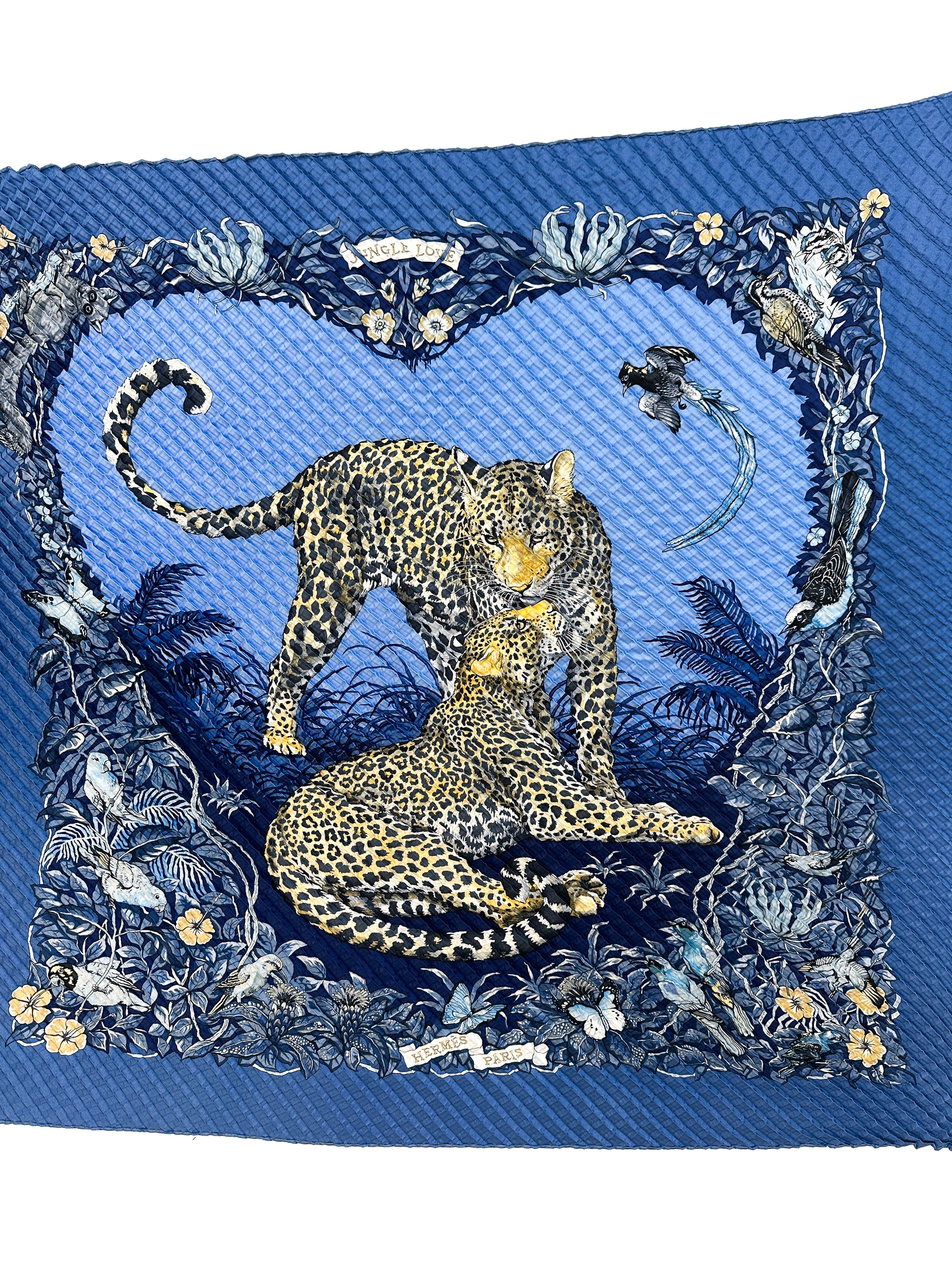 Hermès Jungle Love Mosaic Plissé 90