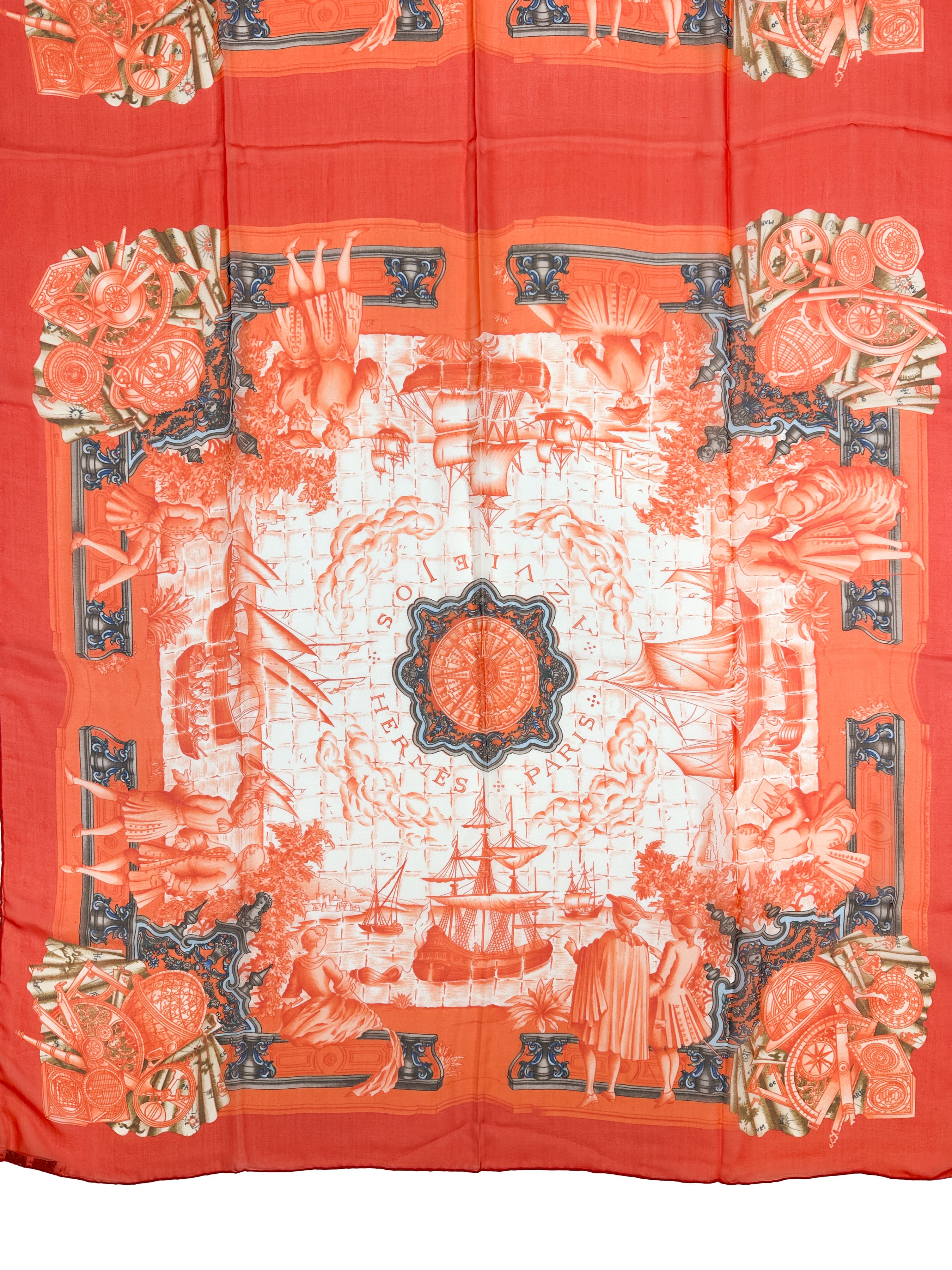 Hermès Azulejos Mousseline Rectangle