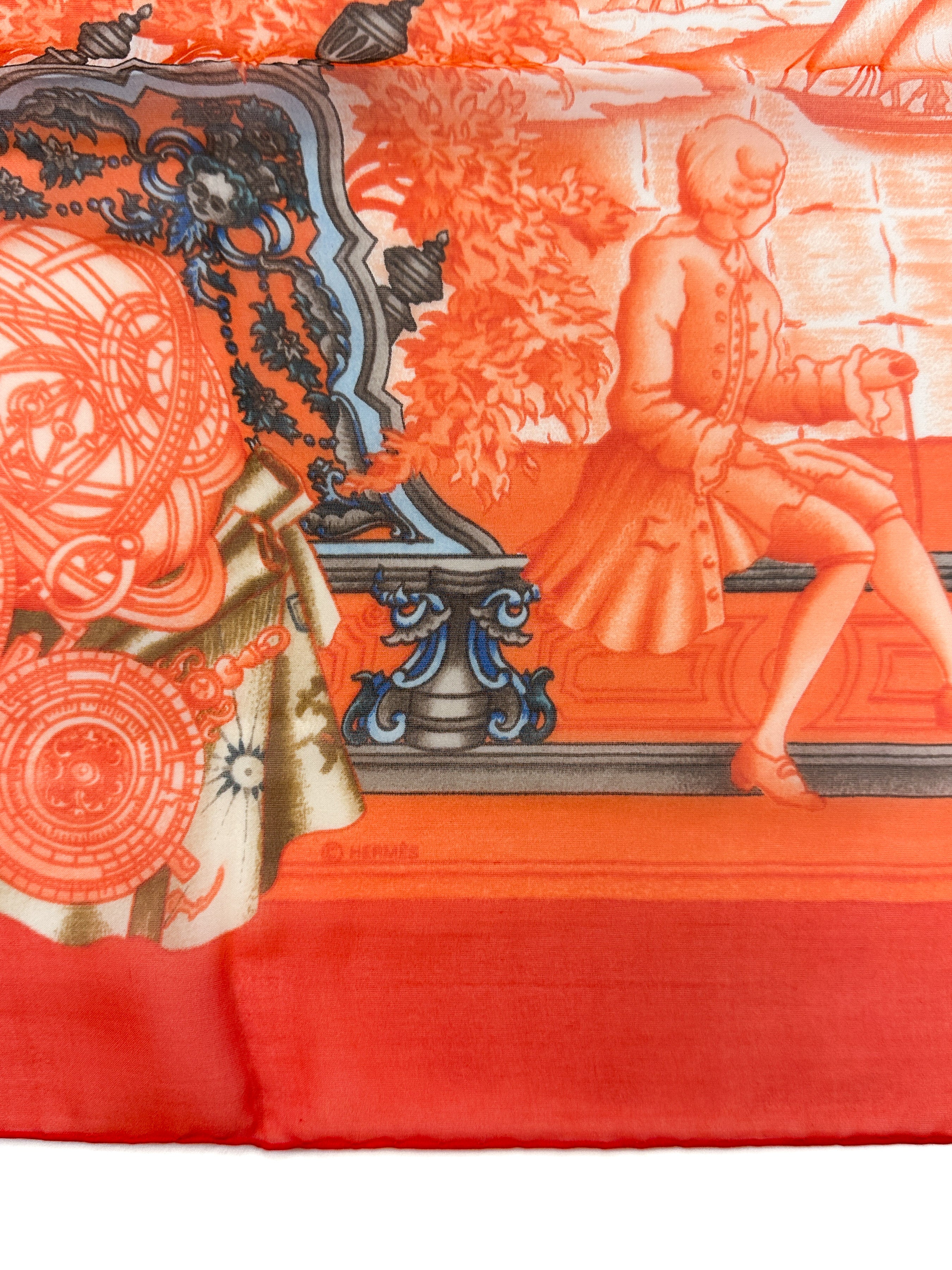 Hermès Azulejos Mousseline Rectangle