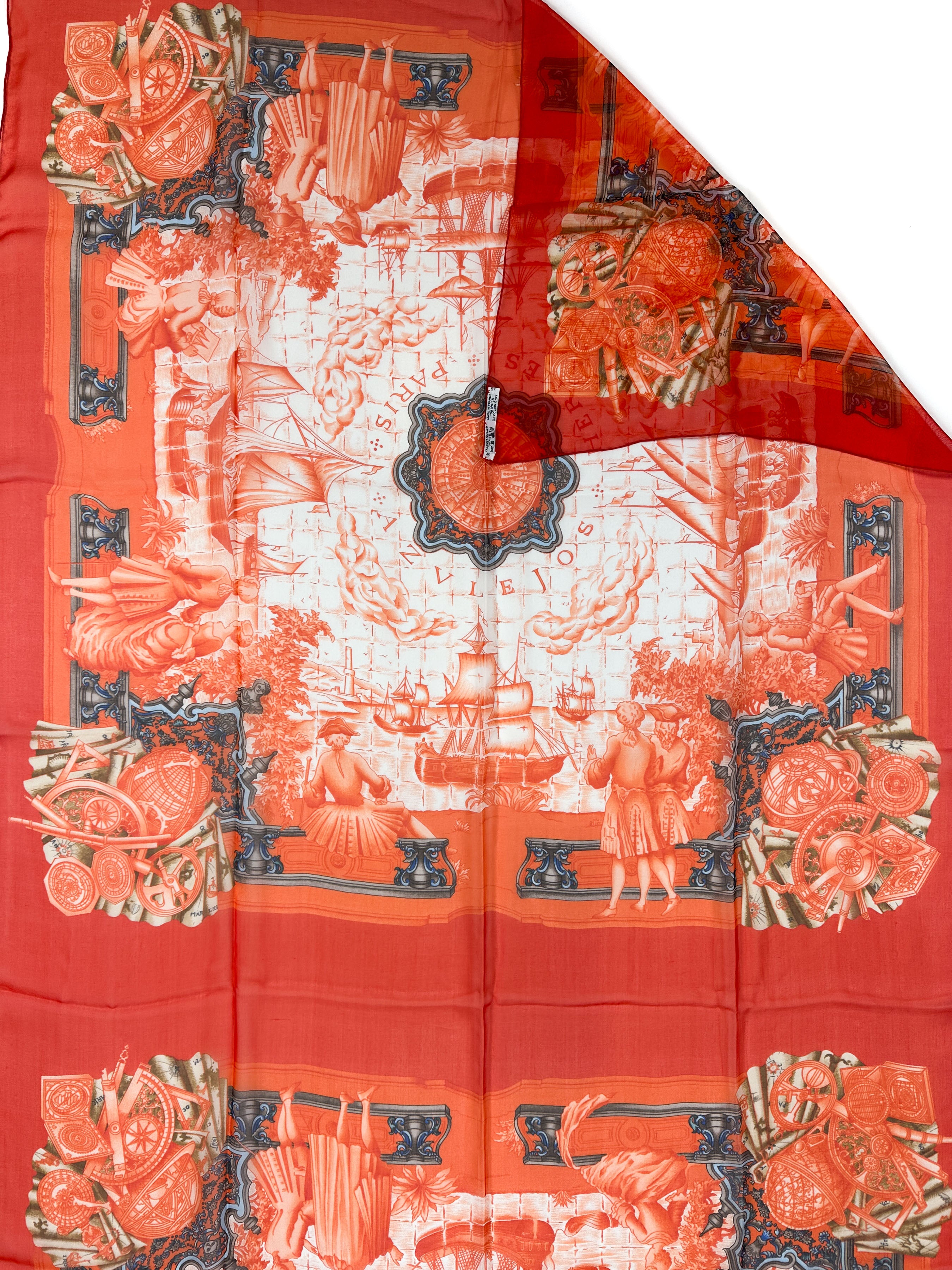 Hermès Azulejos Mousseline Rectangle