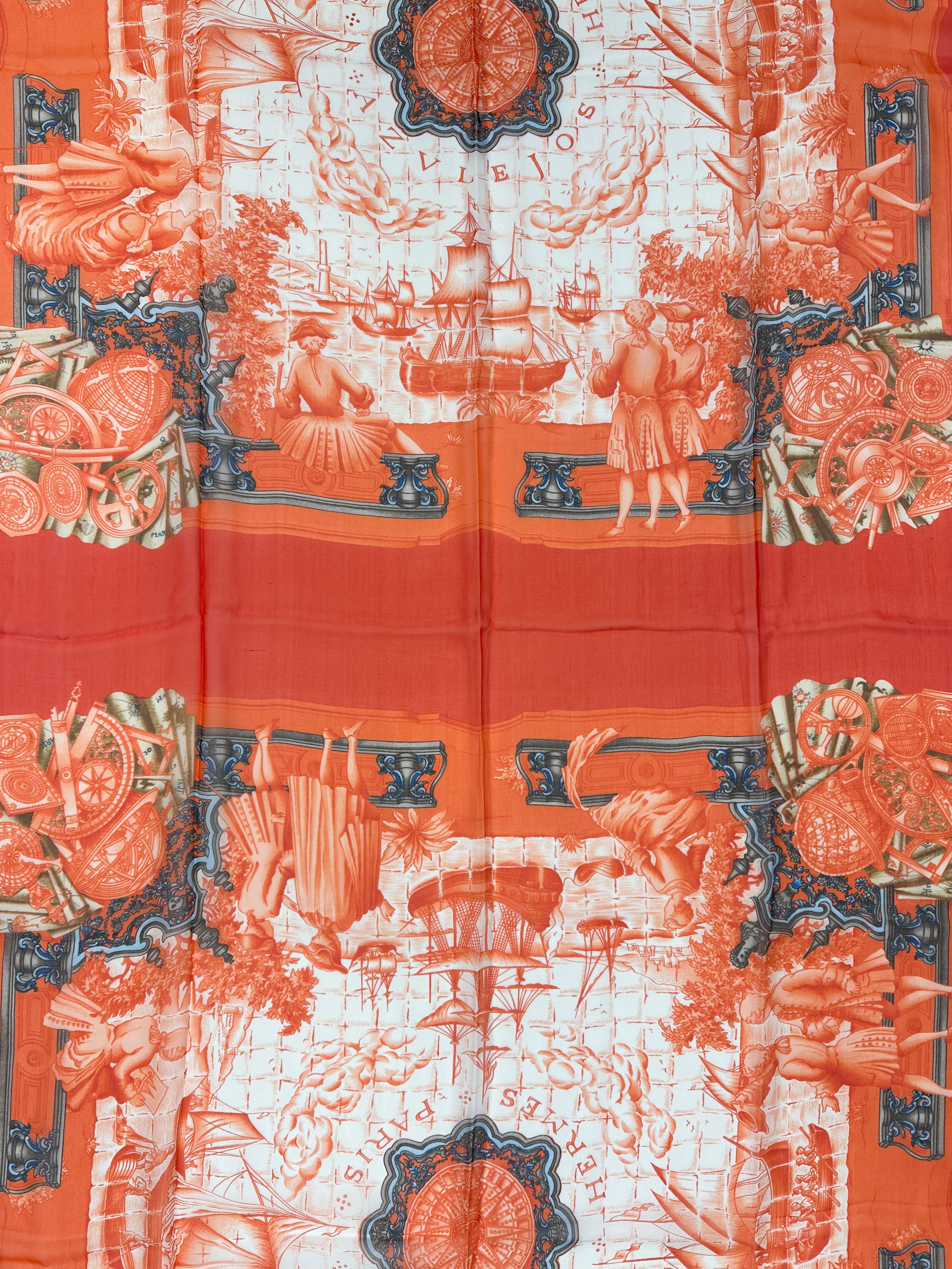 Hermès Azulejos Mousseline Rectangle