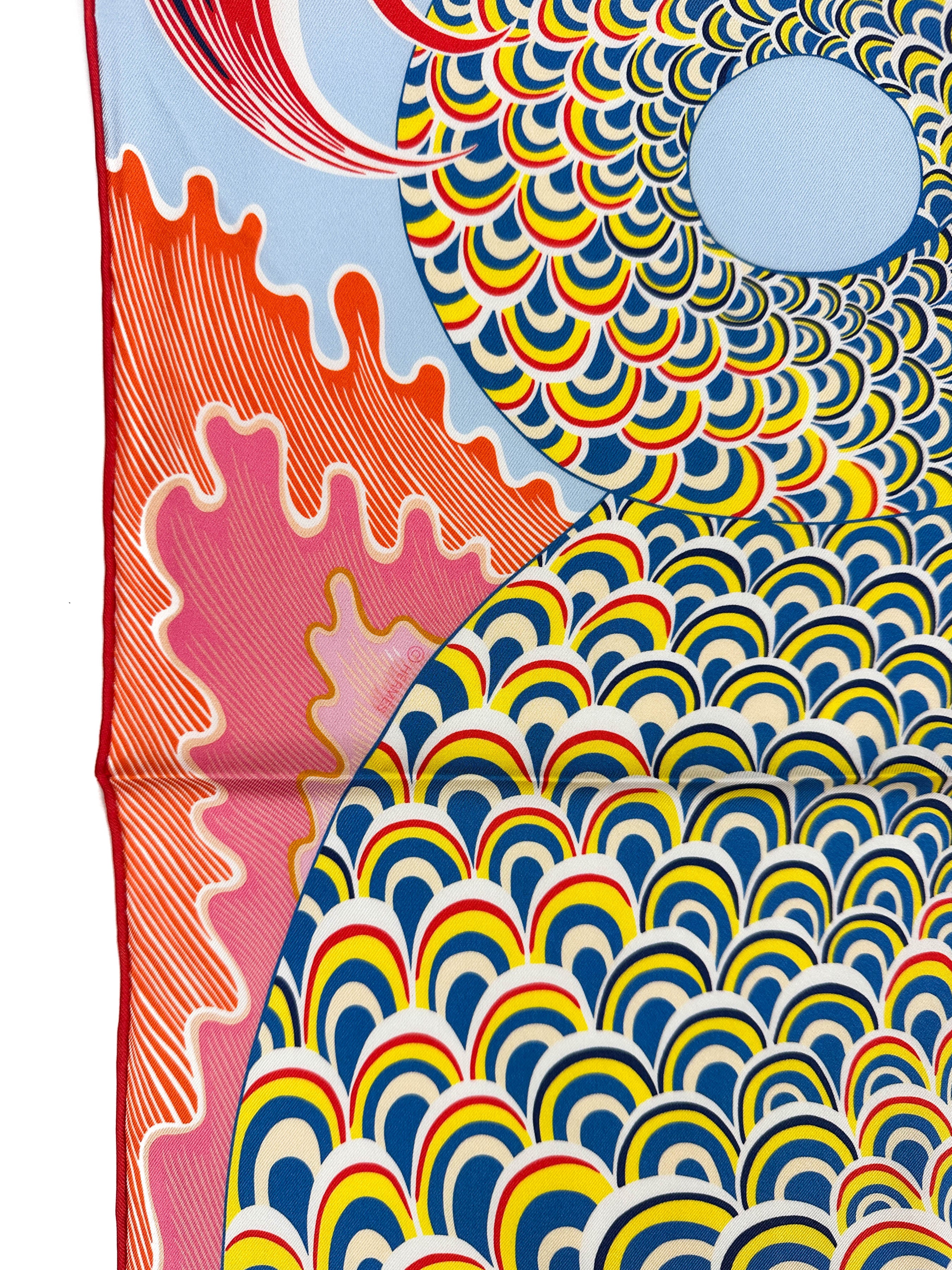 Hermès Cheval Sirene Double Face 90