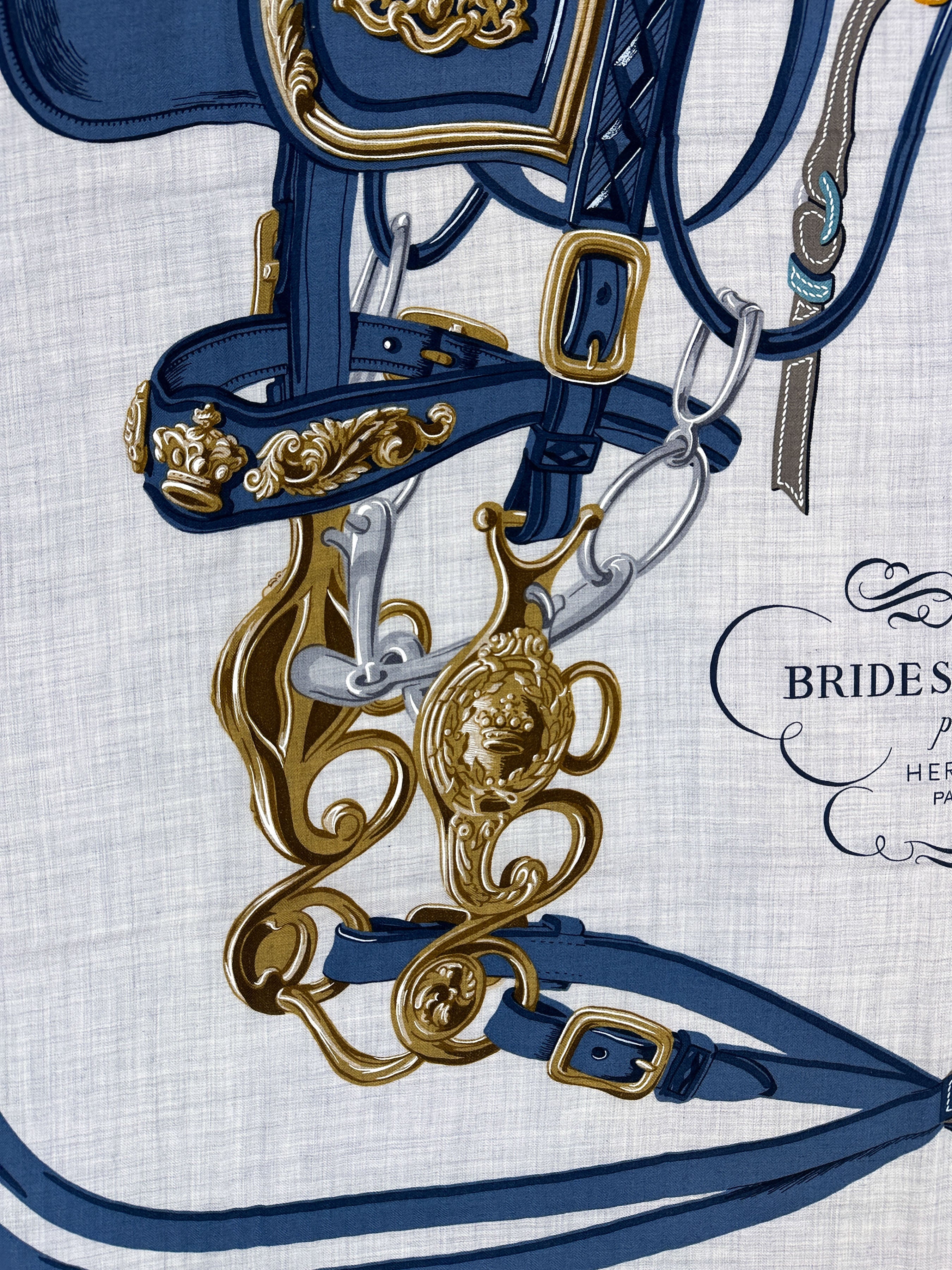Hermès Brides de Gala Applique Cashmere Silk 140