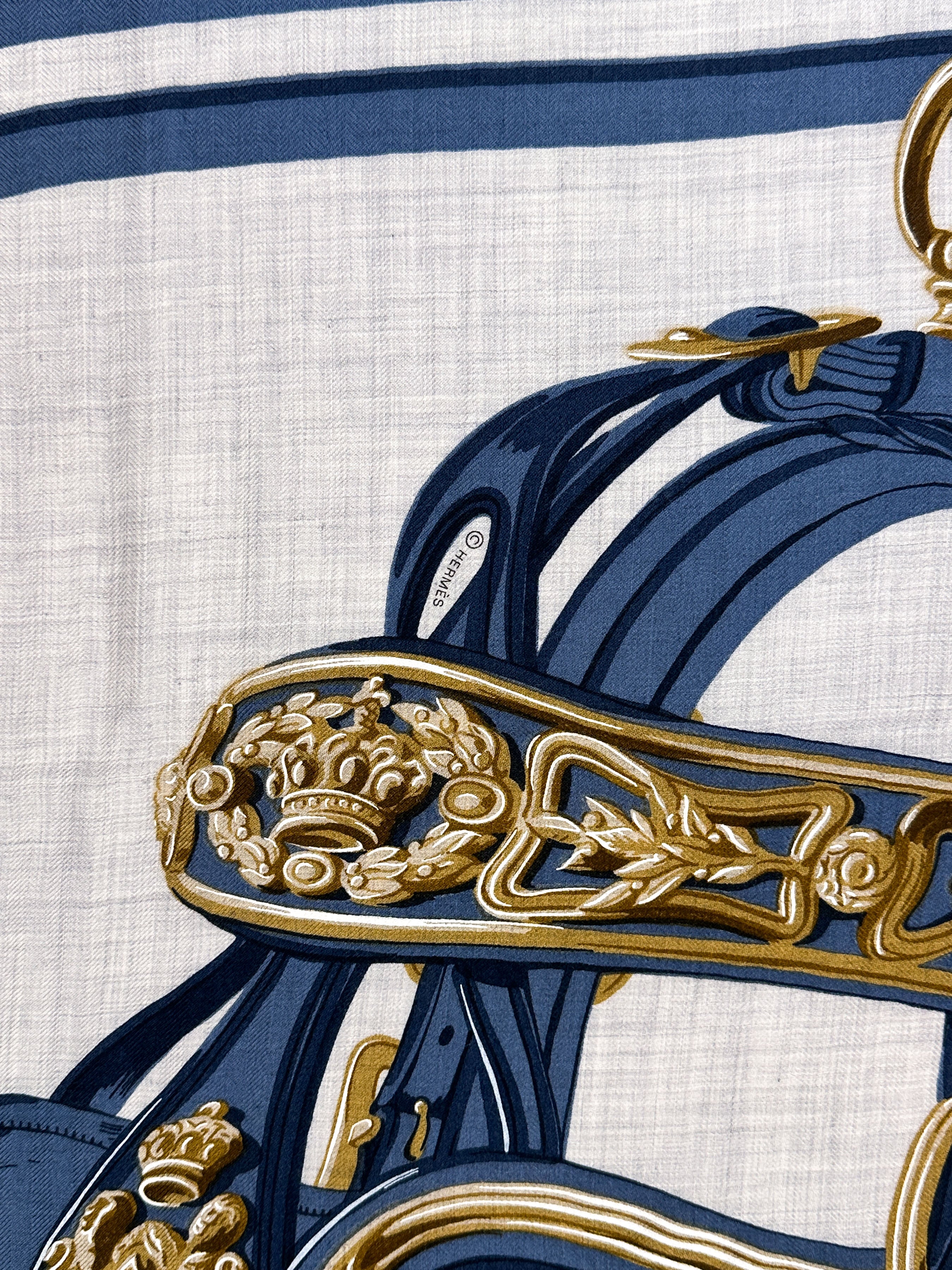 Hermès Brides de Gala Applique Cashmere Silk 140