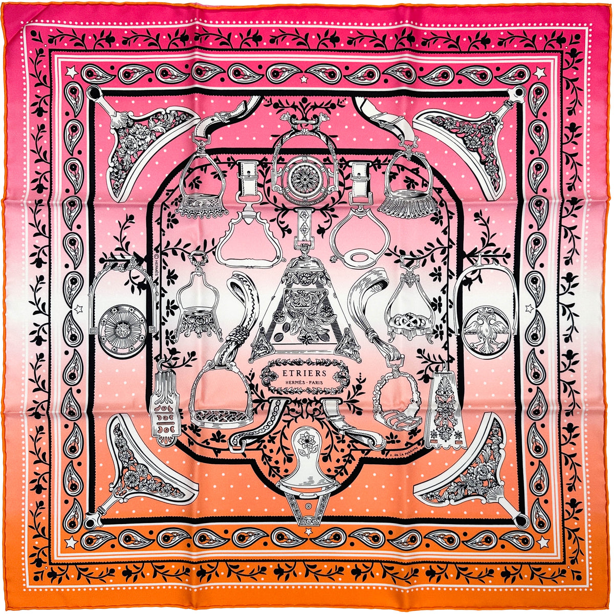 Hermès Etriers Remix Bandana 55