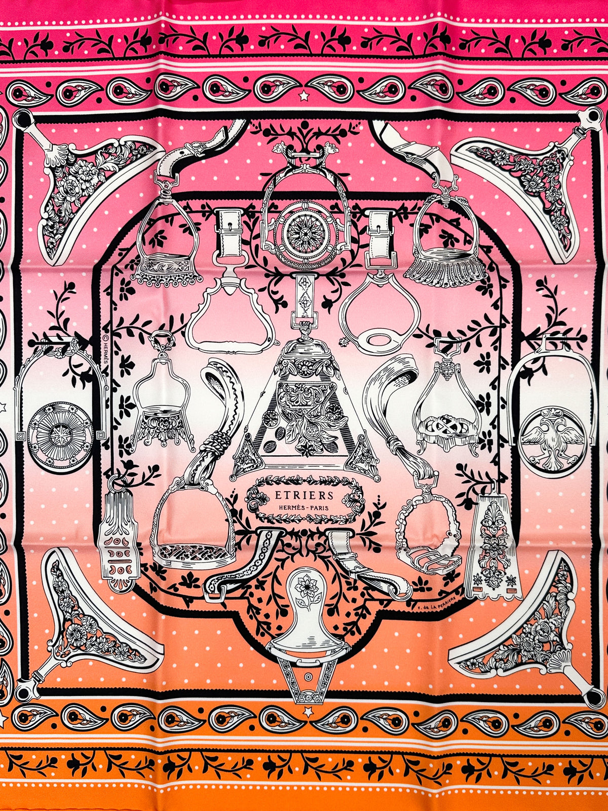 Hermès Etriers Remix Bandana 55