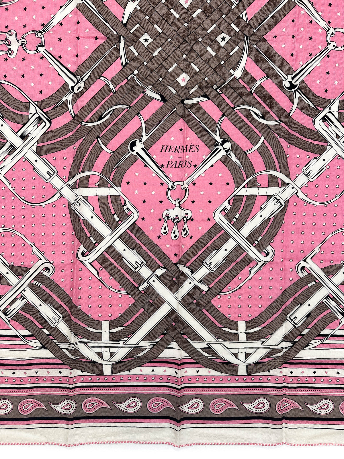 Hermès Mors à Jouets Bandana Cashmere Silk 140