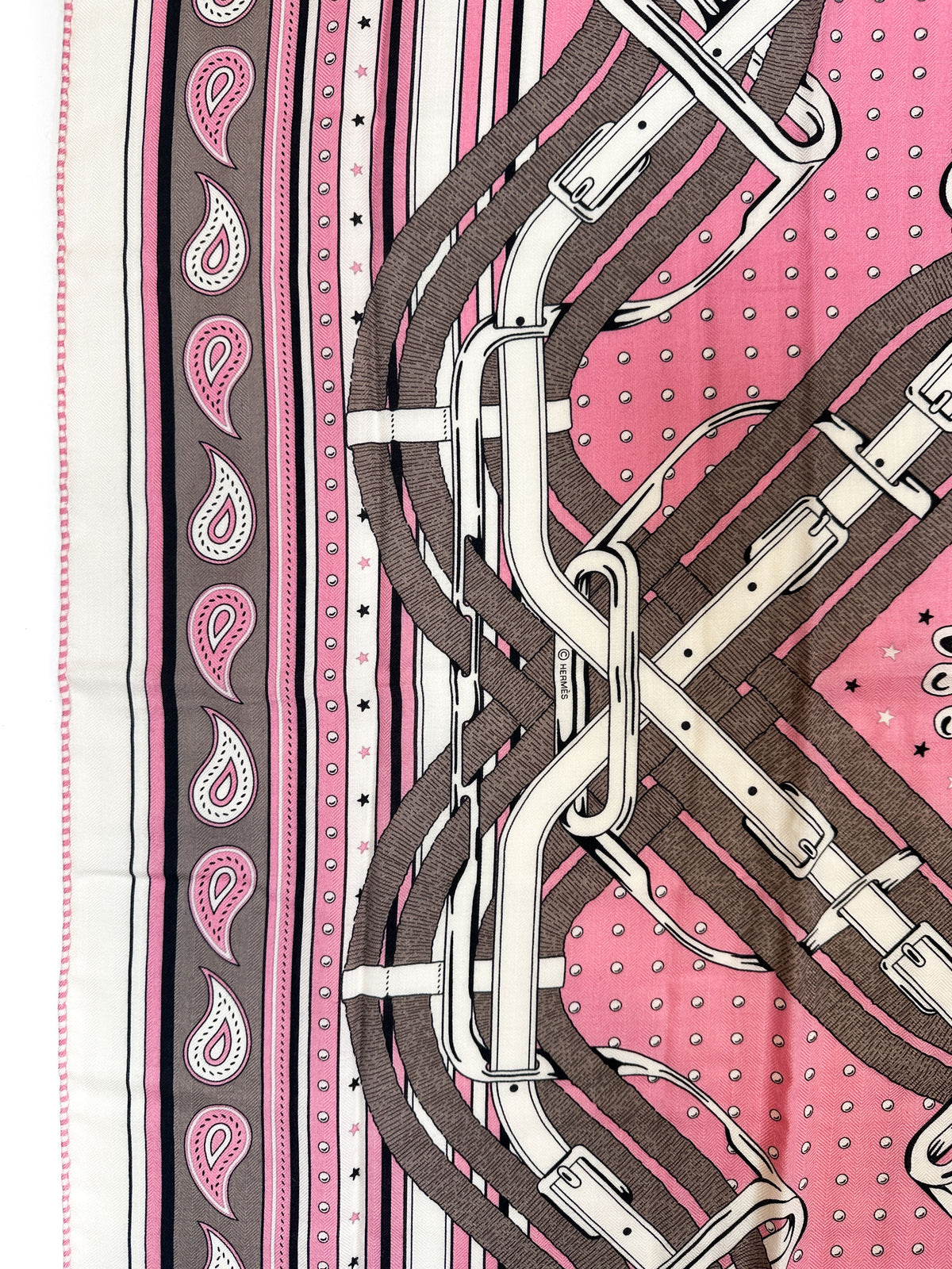 Hermès Mors à Jouets Bandana Cashmere Silk 140
