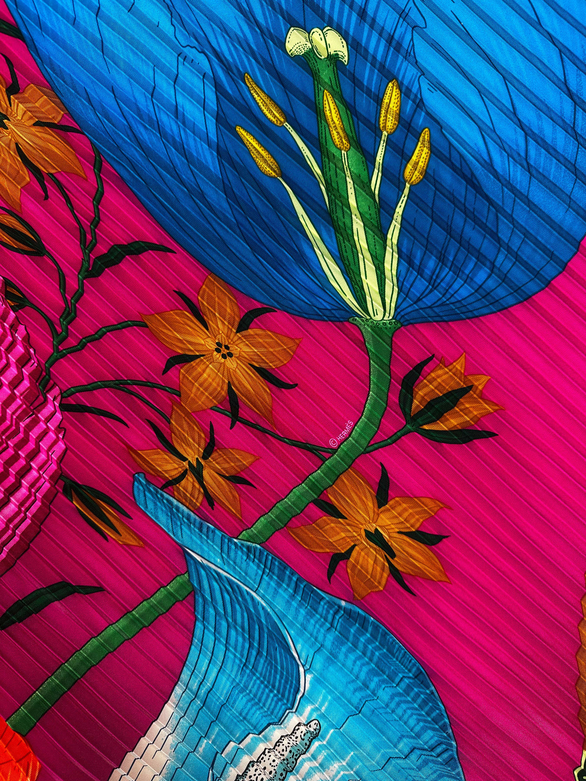 Hermès Bouquet Final Plissé 140