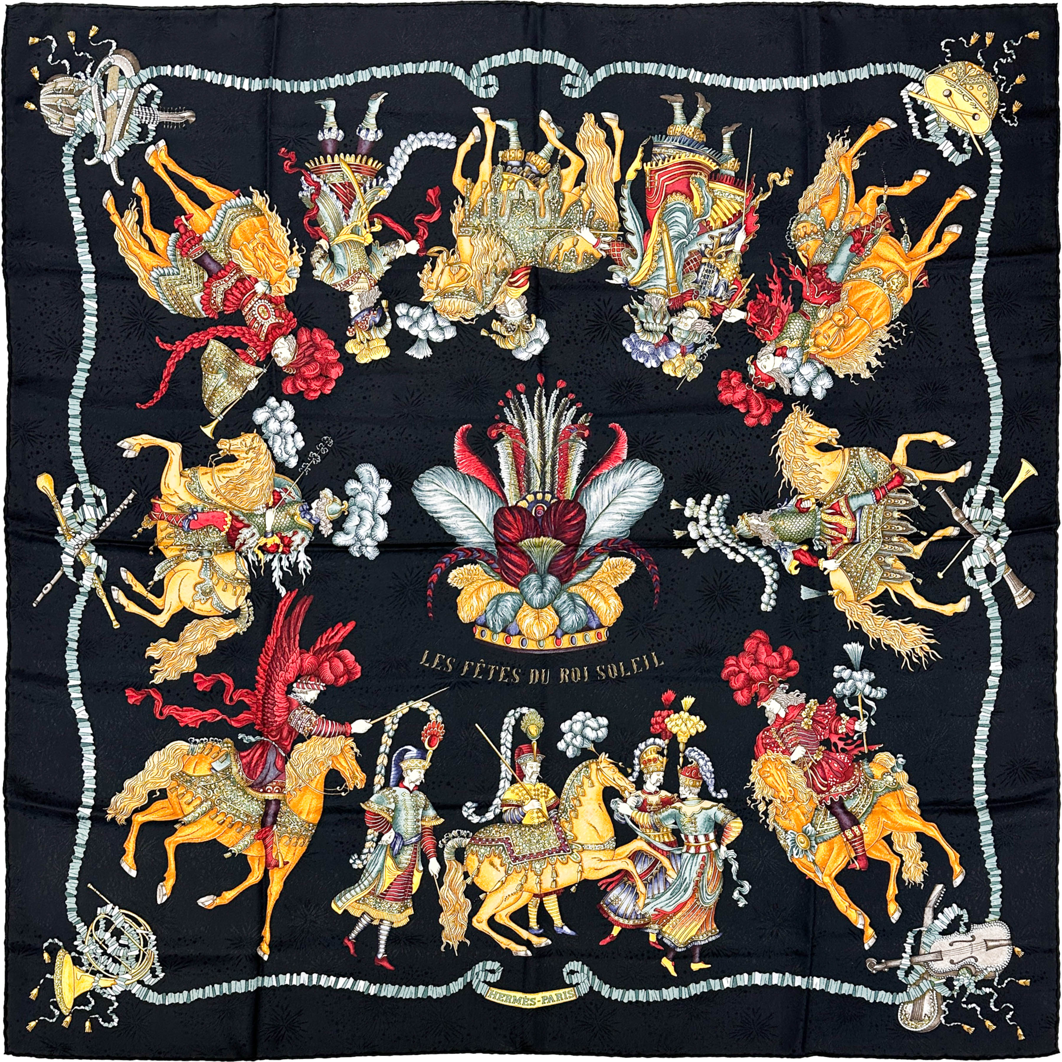 Hermès Les Fêtes du Roi Soleil Jacquard 90