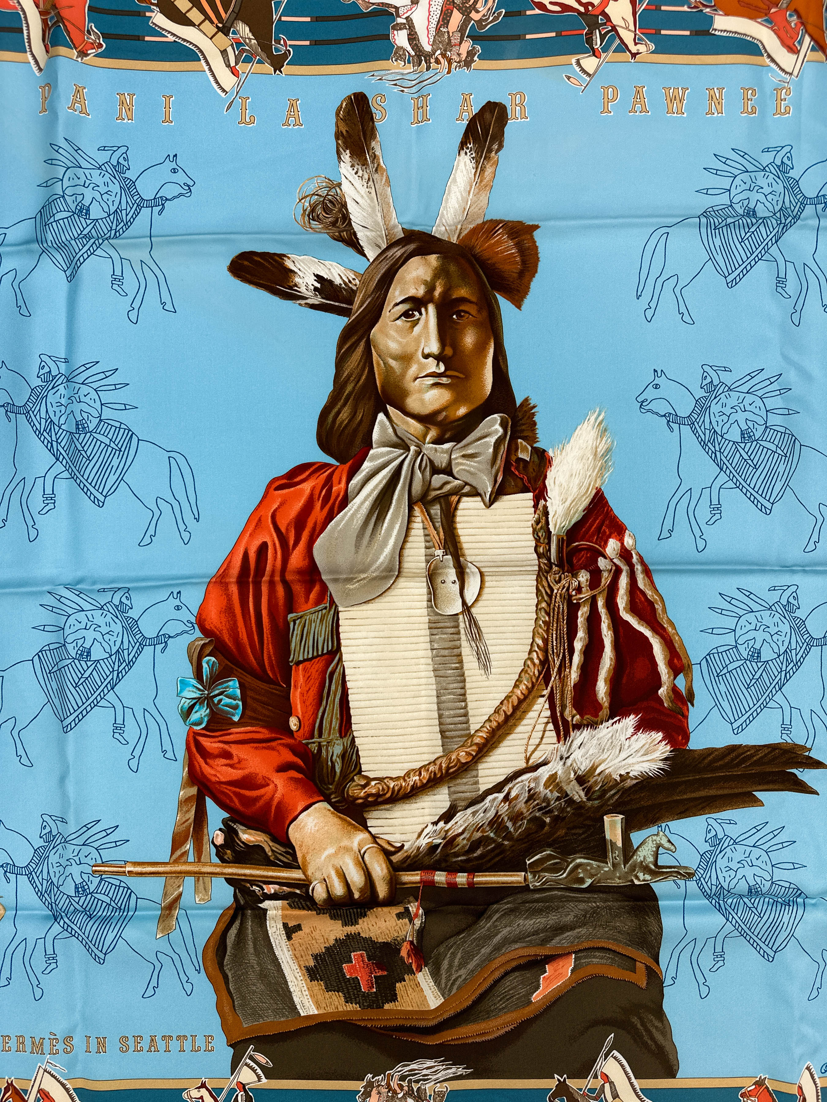 Hermès *Limited Edition Hermès In Seattle 2009* Pani La Shar Pawnee 90