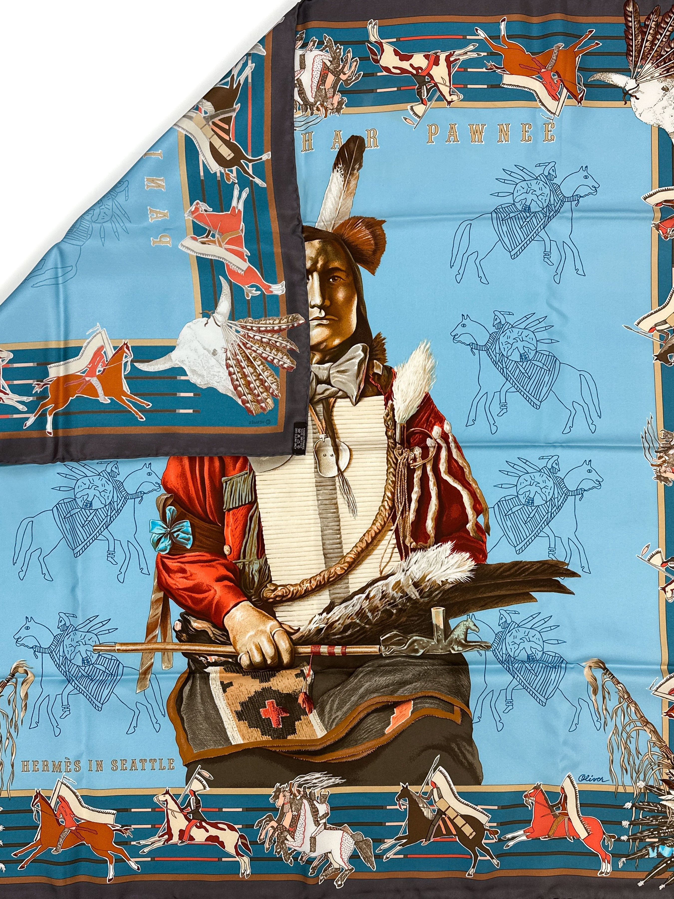 Hermès *Limited Edition Hermès In Seattle 2009* Pani La Shar Pawnee 90