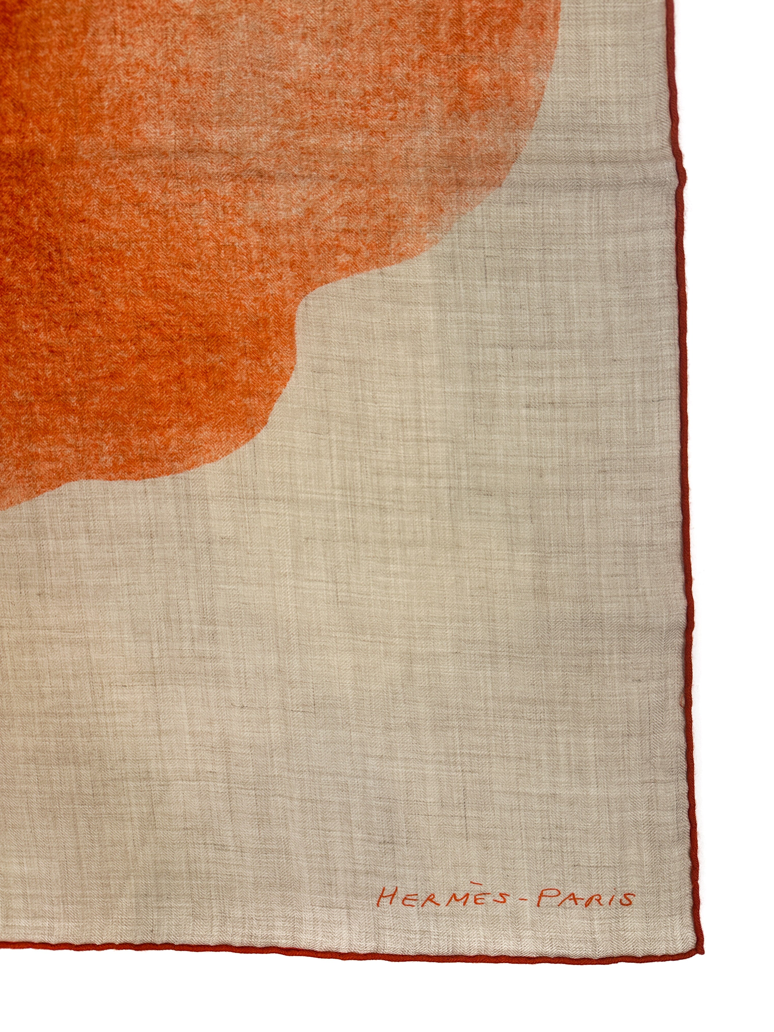 Hermès Une Rose Pour Alma Cashmere Silk 140