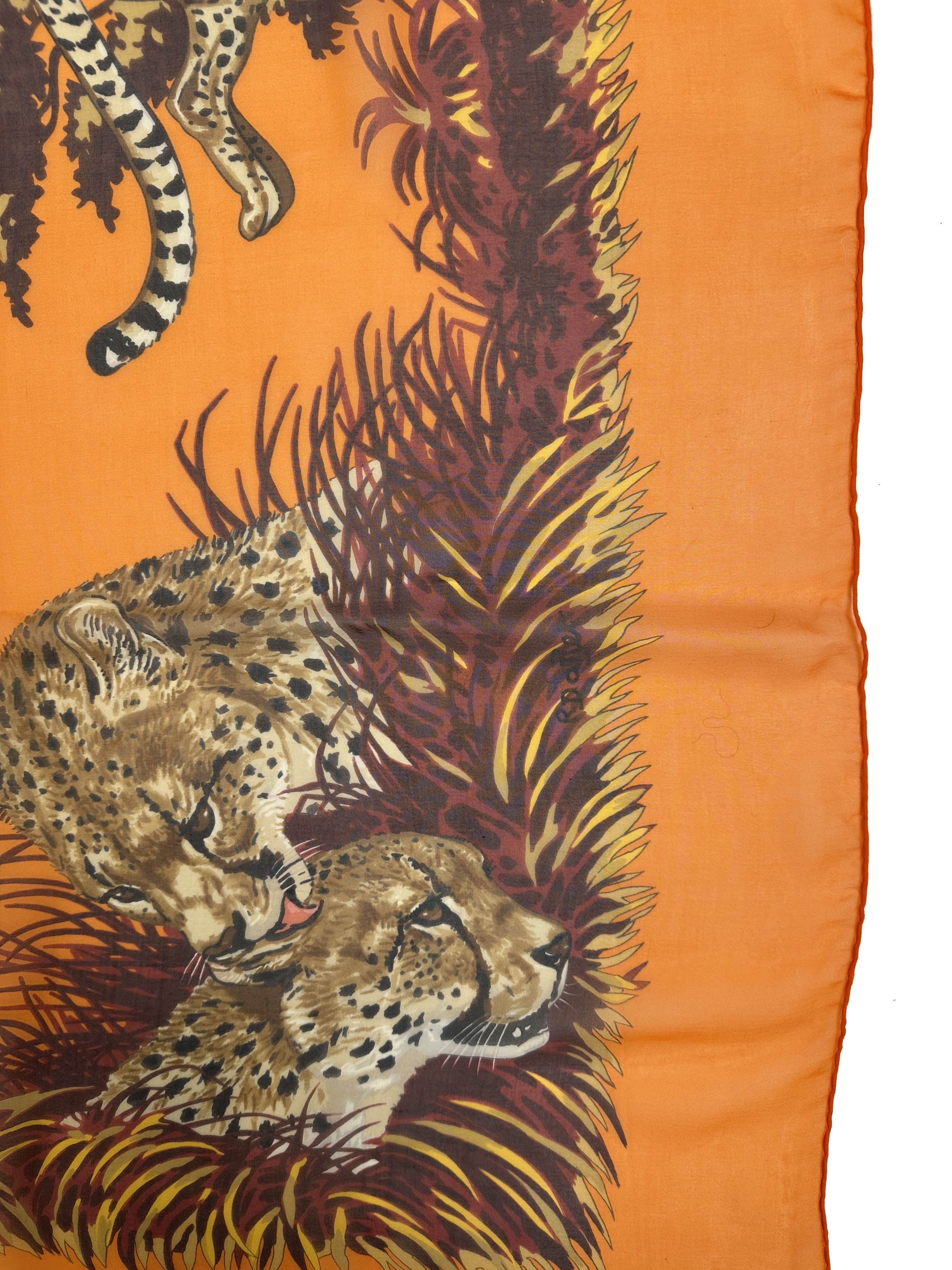 Hermès Guepards Mousseline 140