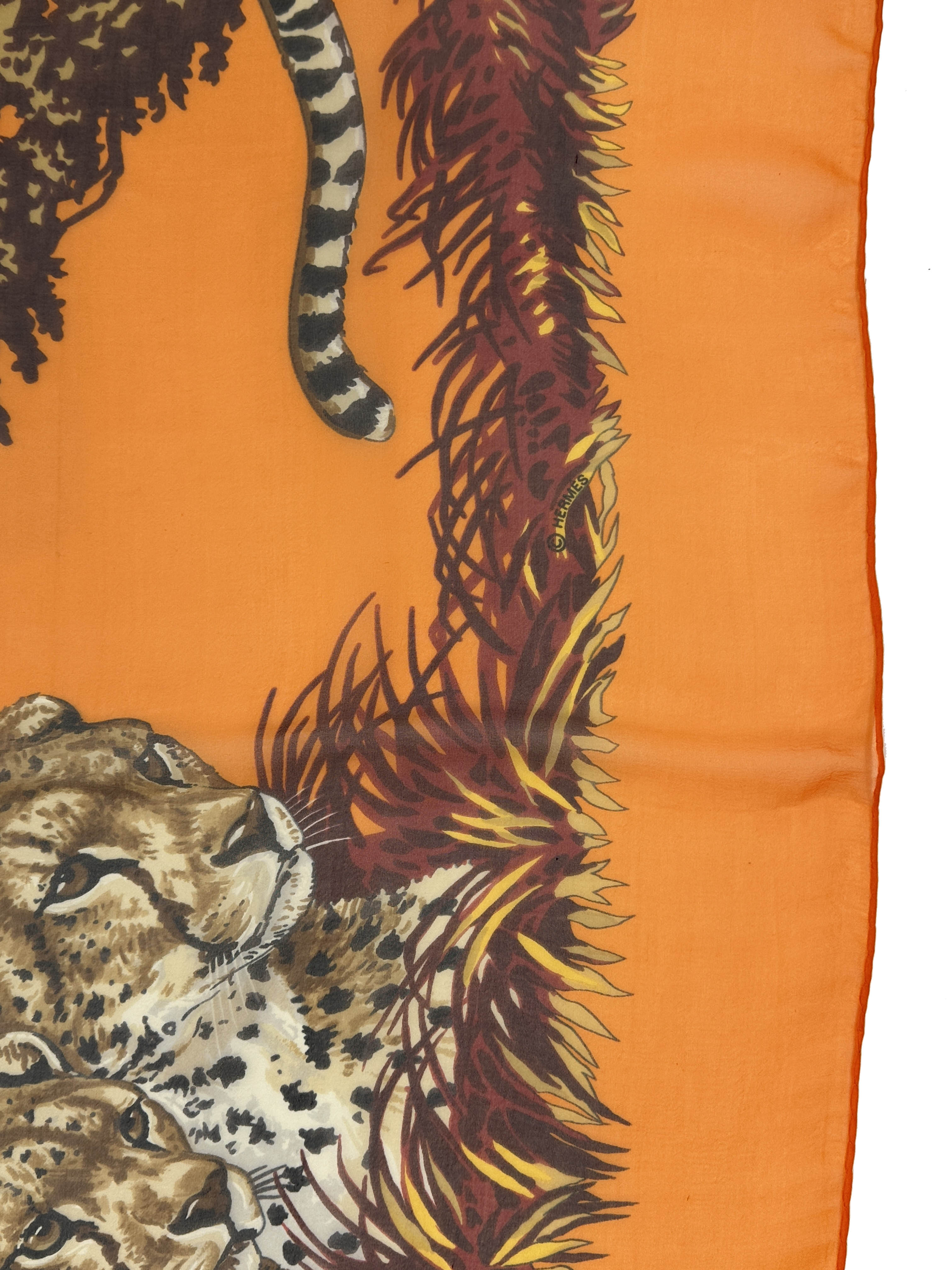 Hermès Guepards Mousseline 140