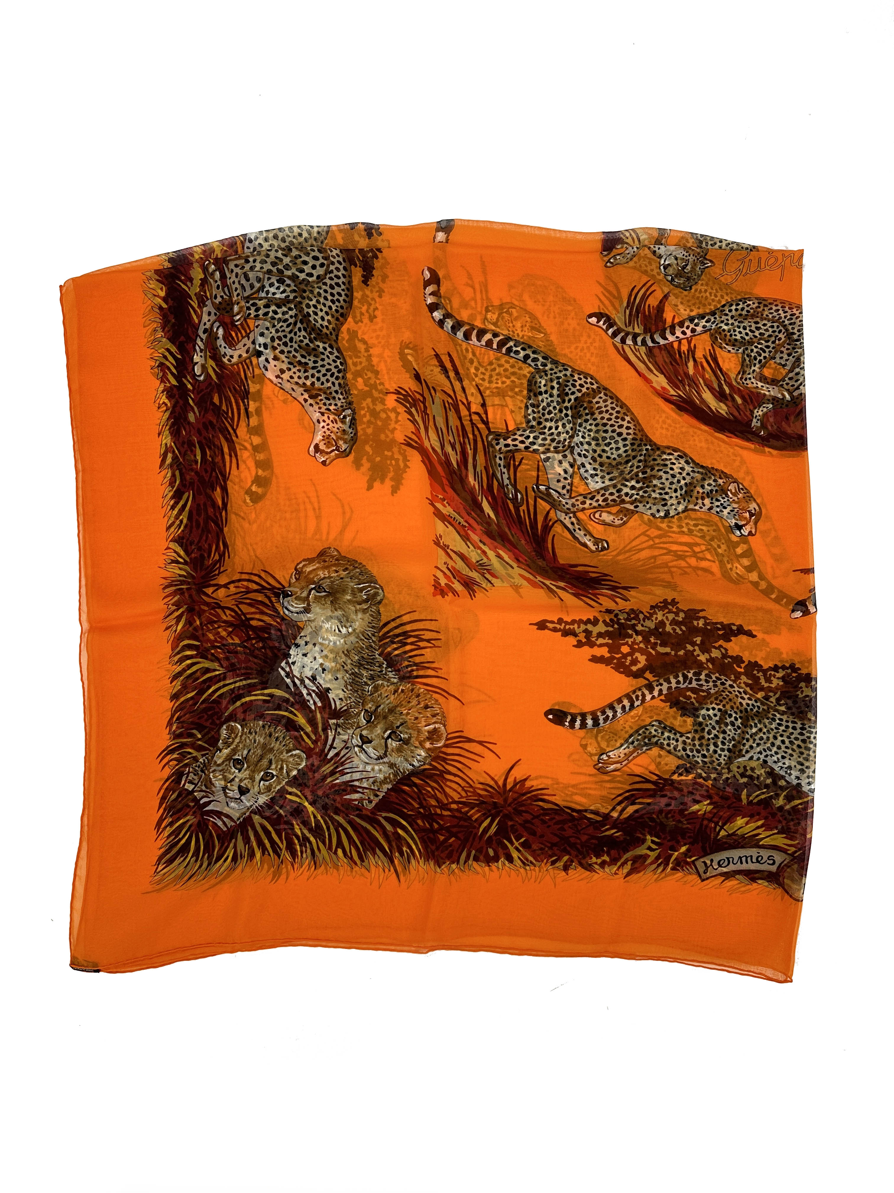 Hermès Guepards Mousseline 140
