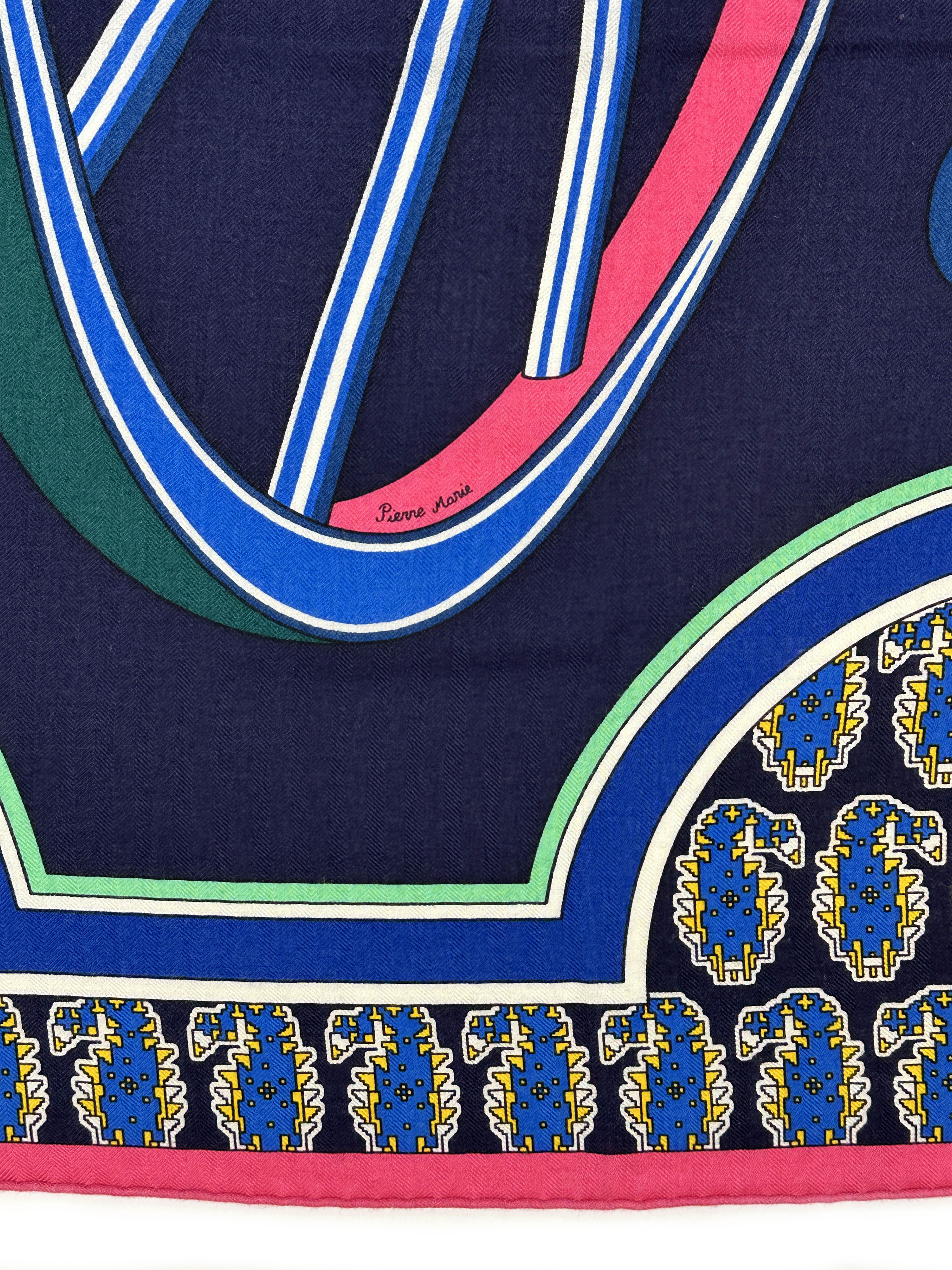 Hermès Les Roues de Phaeton Cashmere Silk 140