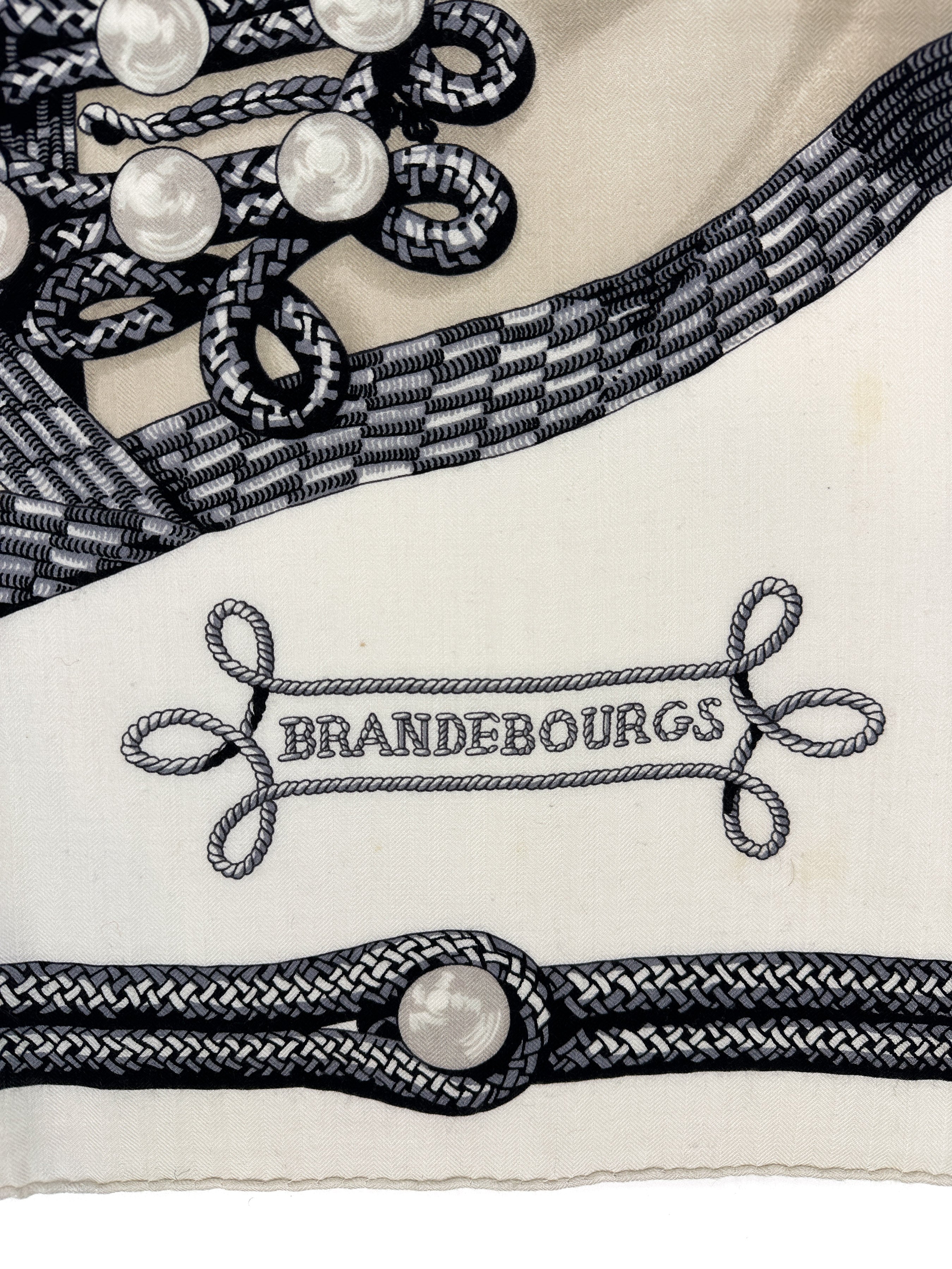 Hermès Brandebourgs Cashmere Silk 140